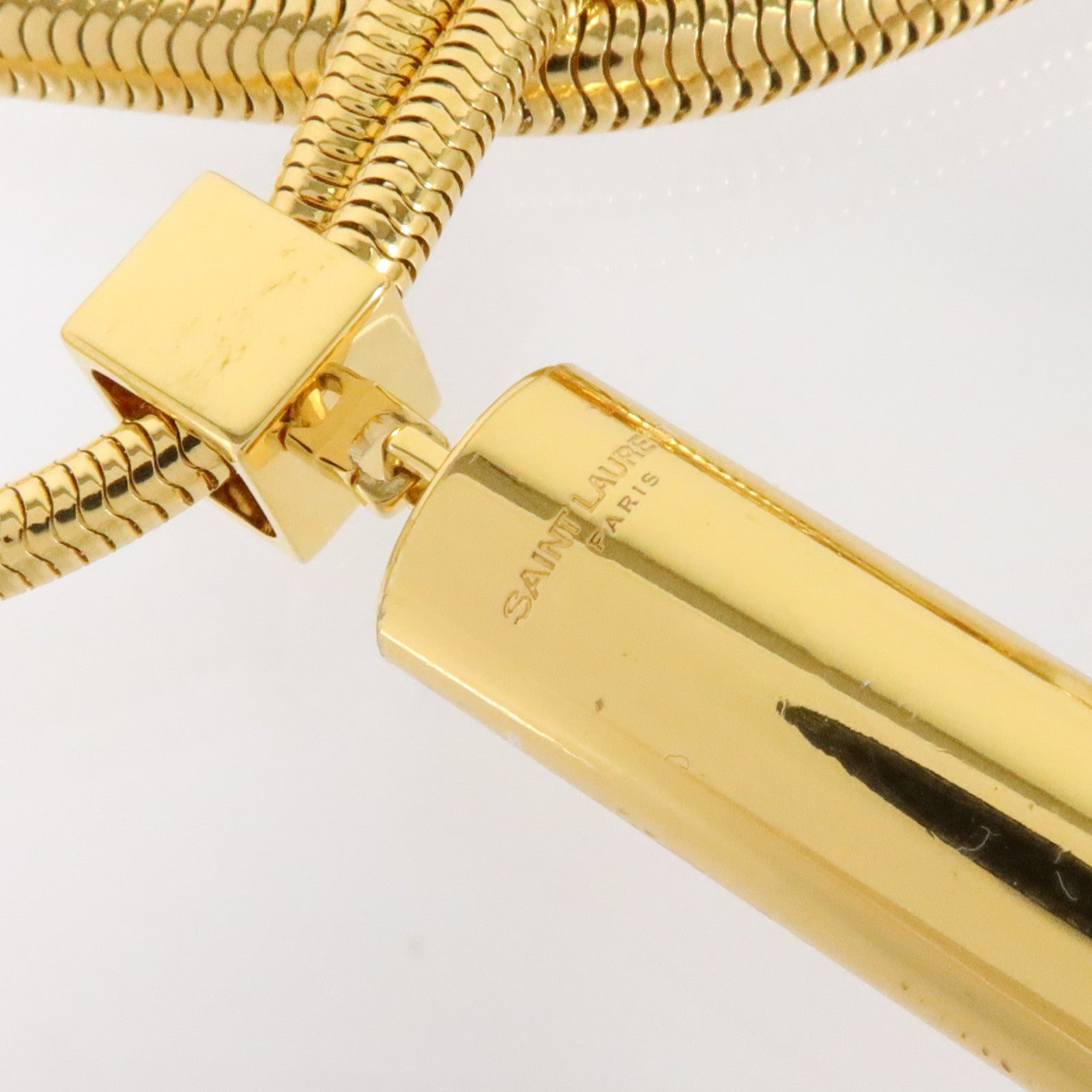 YVES SAINT LAURENT 金屬Multi Layer Tassel Statement Necklace項鏈