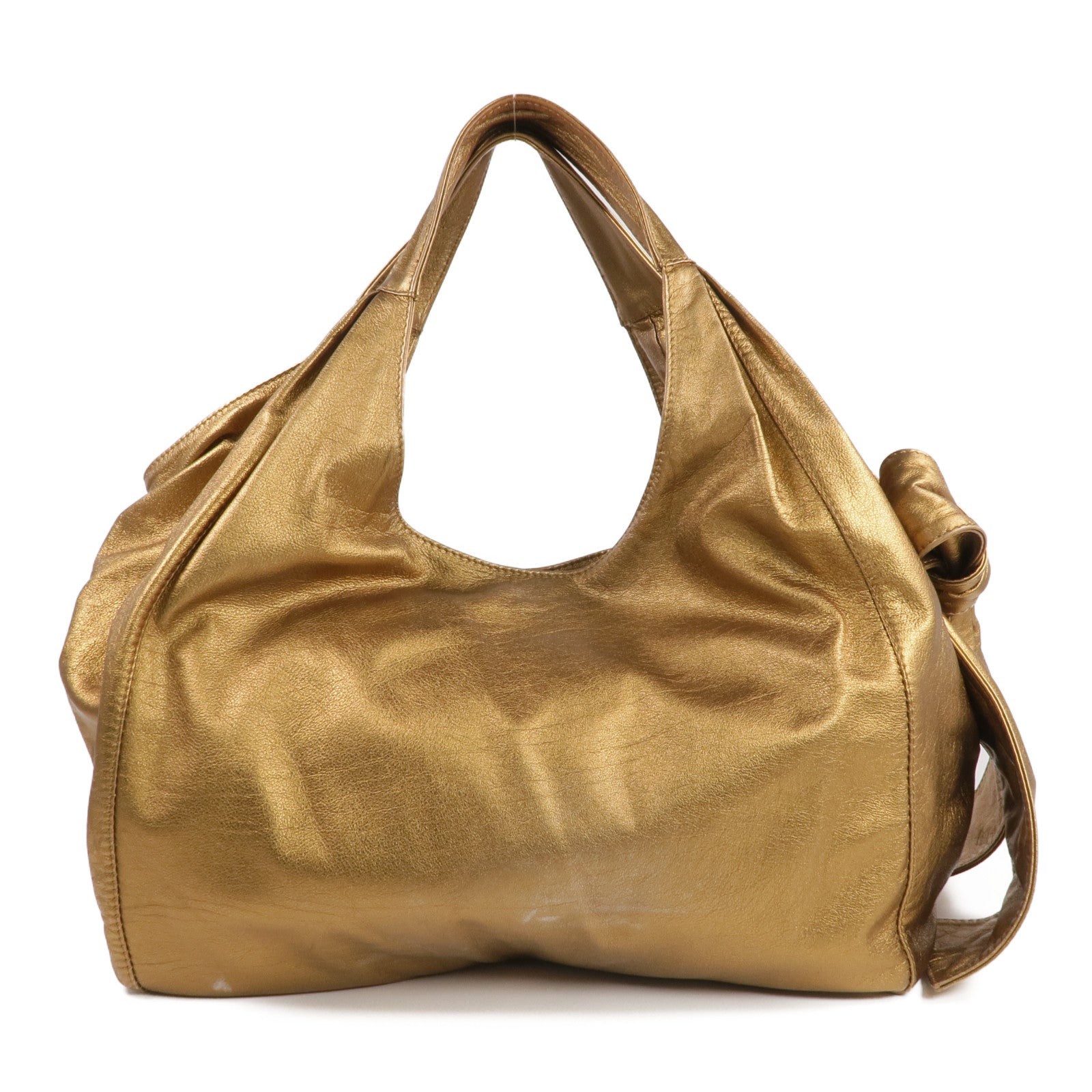 Valentino 羊皮皮革Shoulder Bag金扣肩背袋