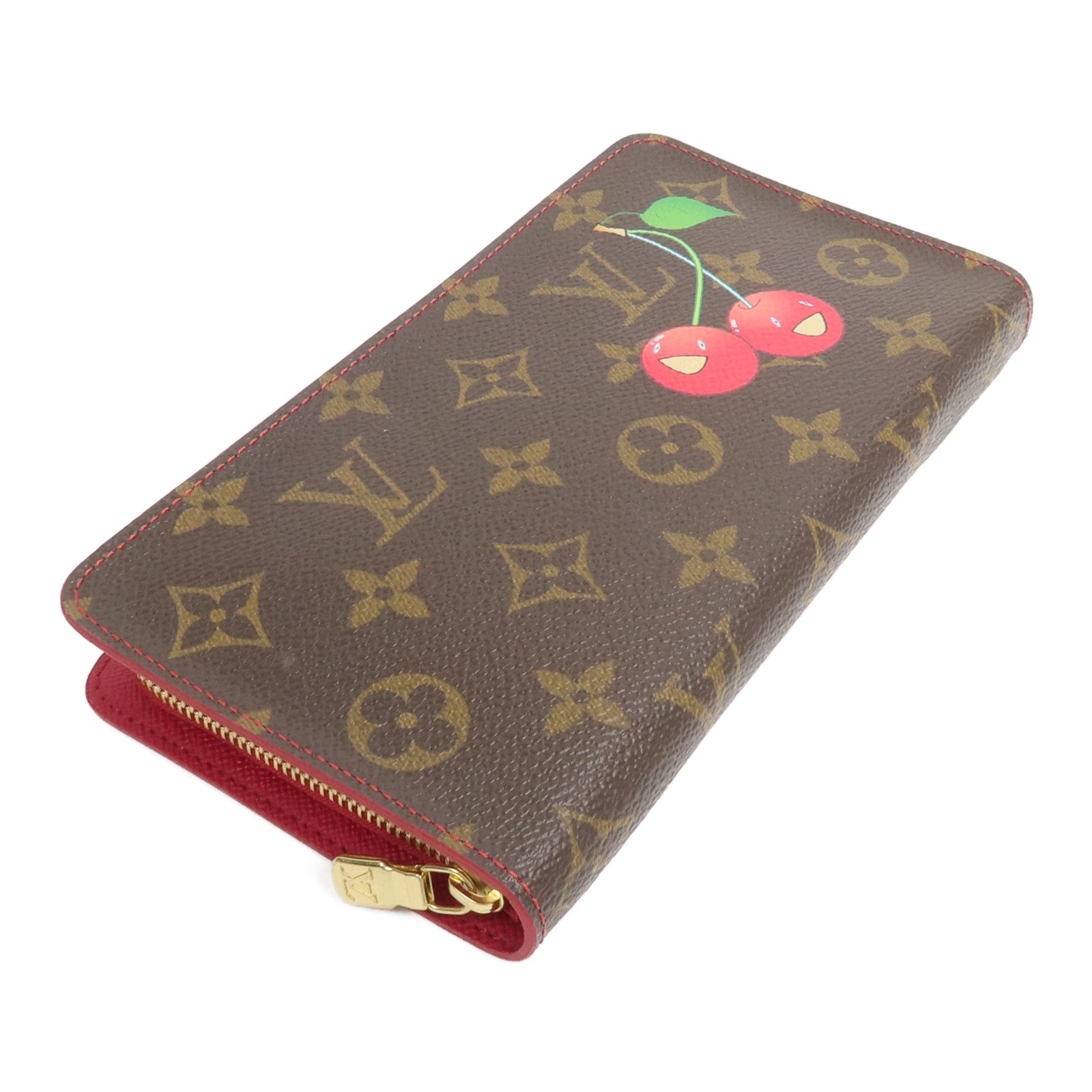 LOUIS VUITTON Monogram Cherry LVxTM Porte Monnaie Zip-Around