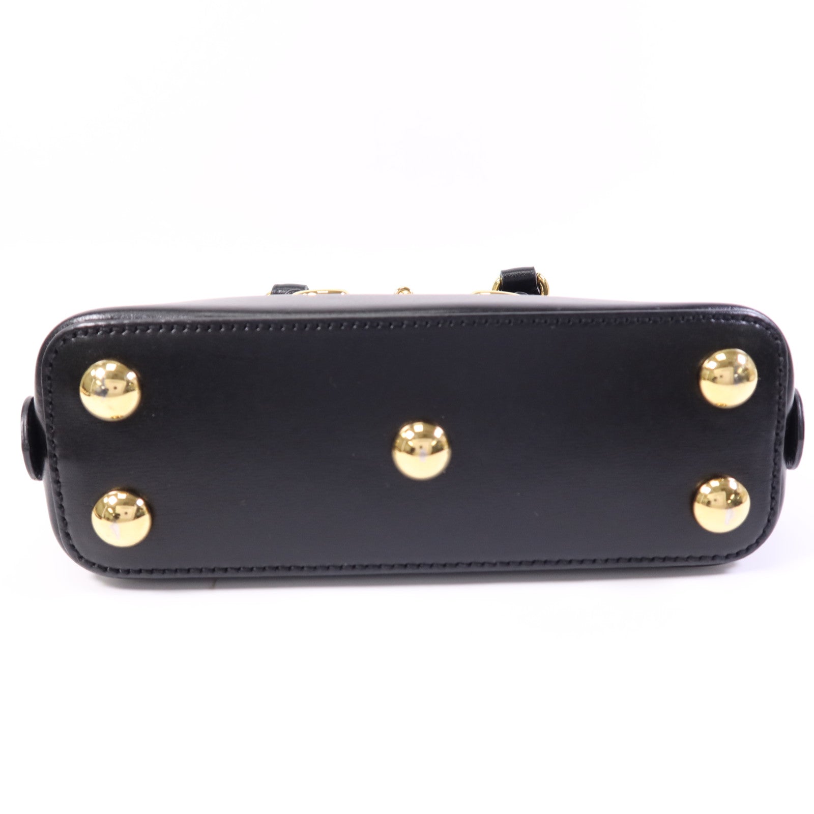 GUCCI 牛皮皮革Horsebit 1955 Mini Top Handle金扣手挽肩背兩用袋