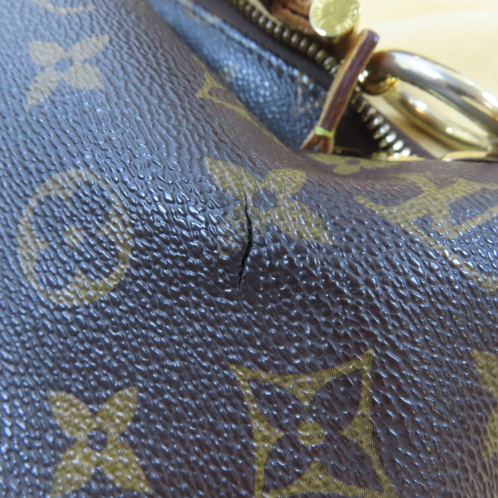 LOUIS VUITTON Monogram Sully PM金扣肩背袋啡色