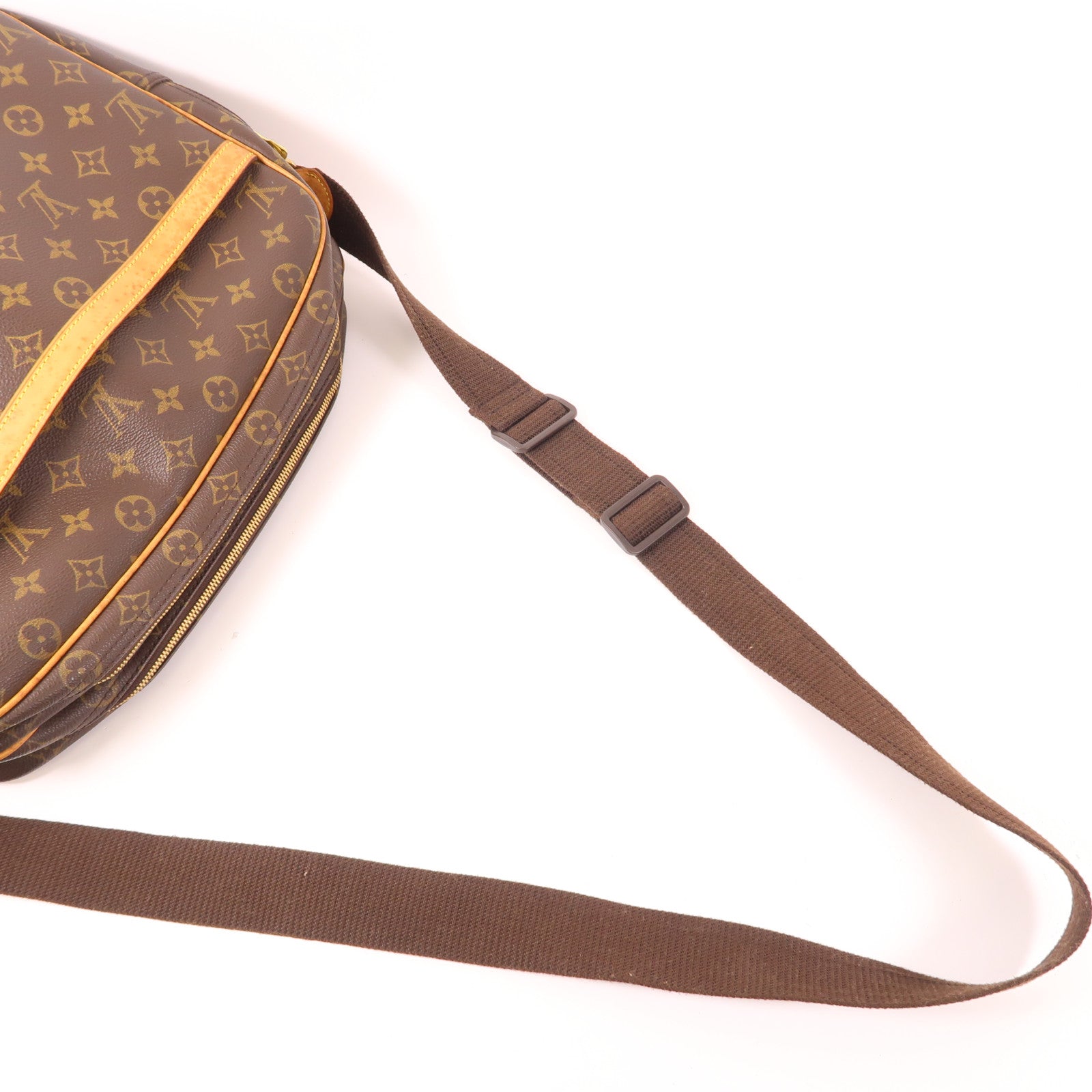 LOUIS VUITTON Monogram Reporter GM金扣肩背袋