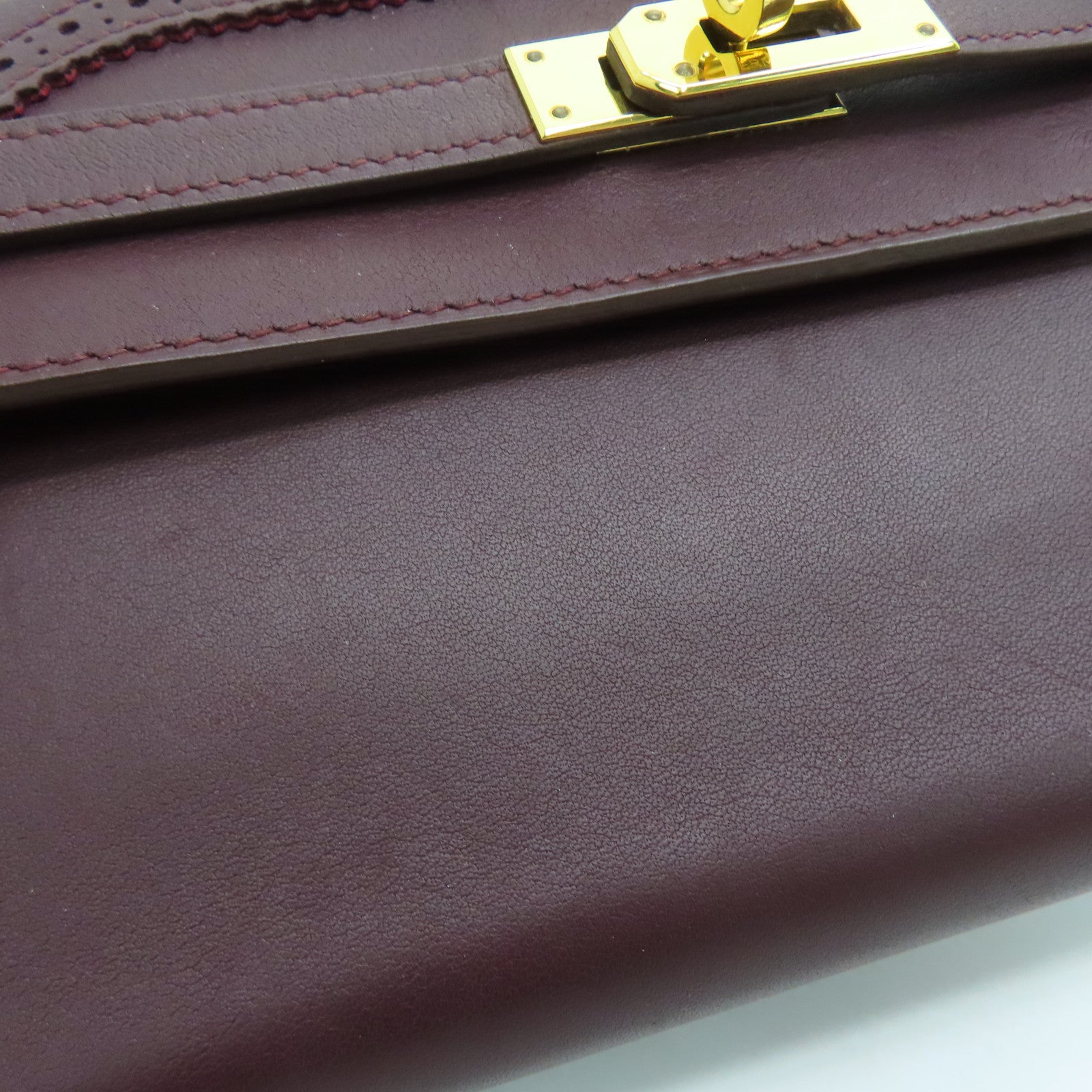 HERMES 【激減優惠】Swift/Chevre皮革Kelly Ghillies Long Wallet長錢包雙色