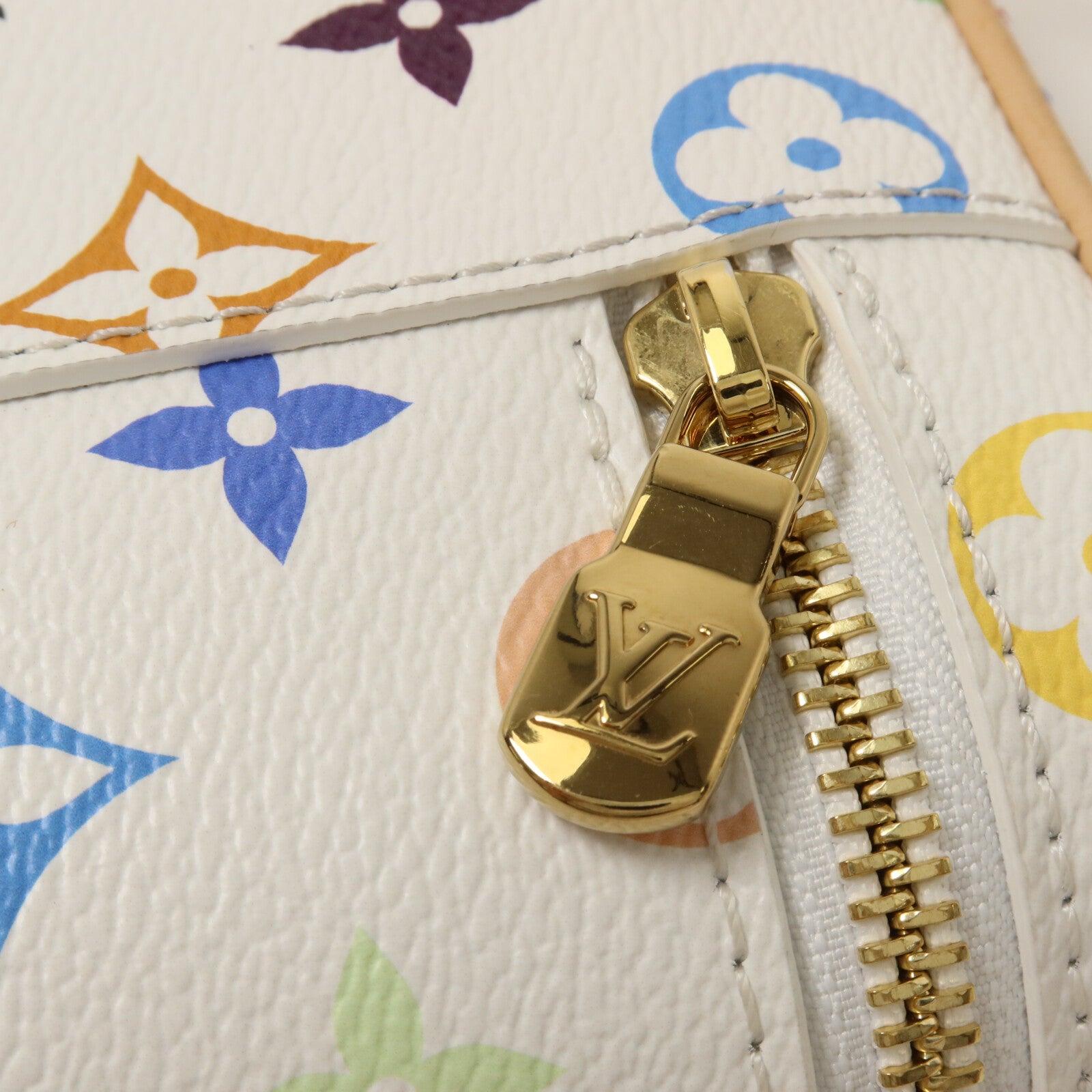 LOUIS VUITTON Monogram Multicolore LVxTM Vanity Chain Pouch鏈帶手挽肩背兩用袋