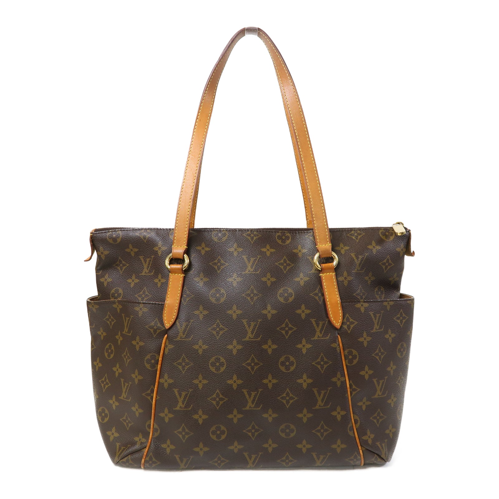 LOUIS VUITTON Monogram Totally MM金扣肩背袋啡色