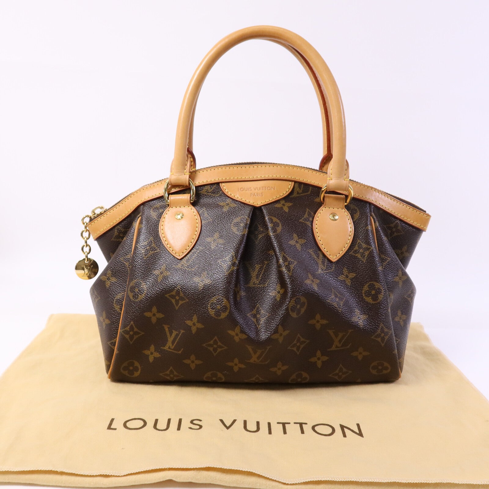 LOUIS VUITTON Monogram Tivoli PM金扣手挽袋