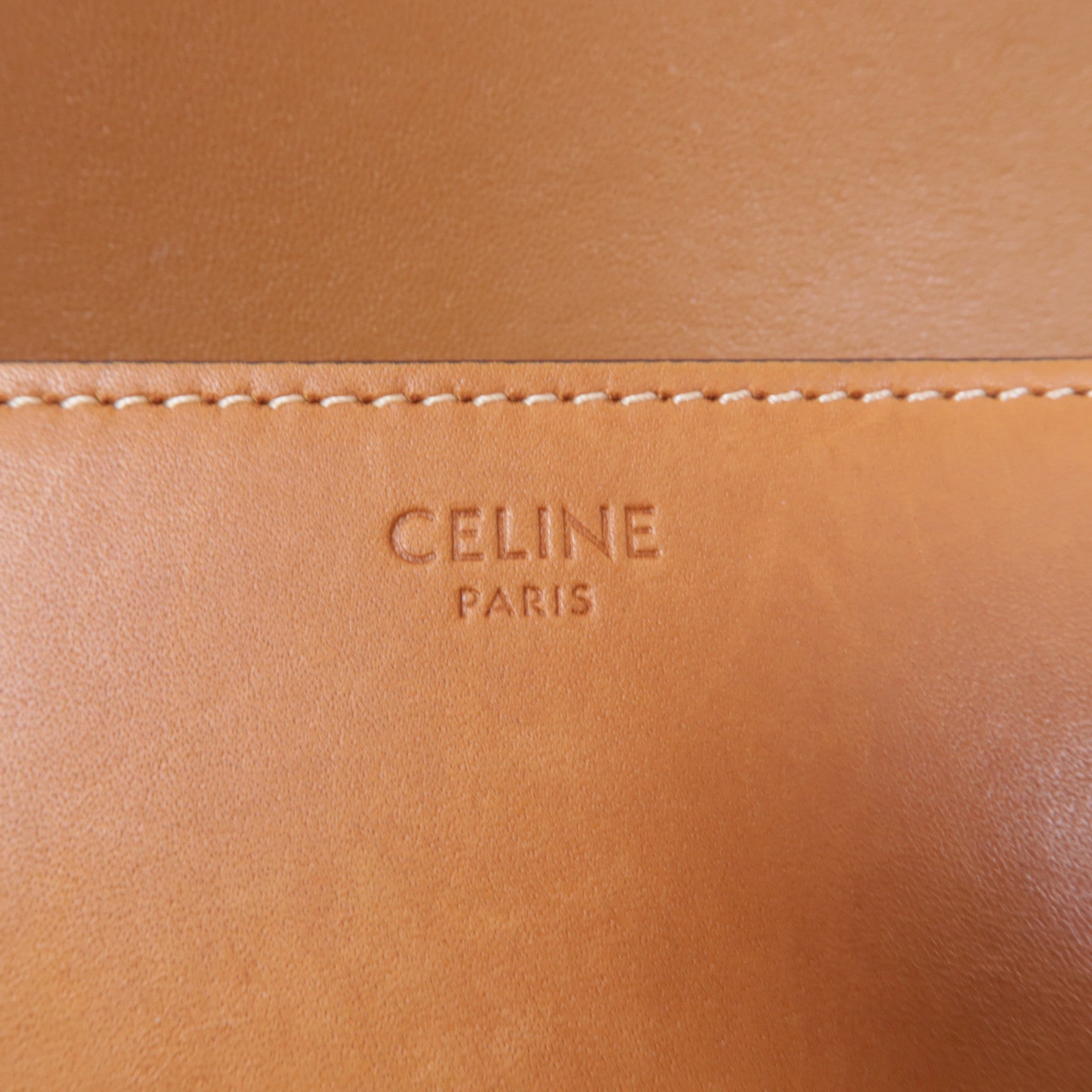 CELINE 牛皮皮革Claude Bag金扣肩背袋