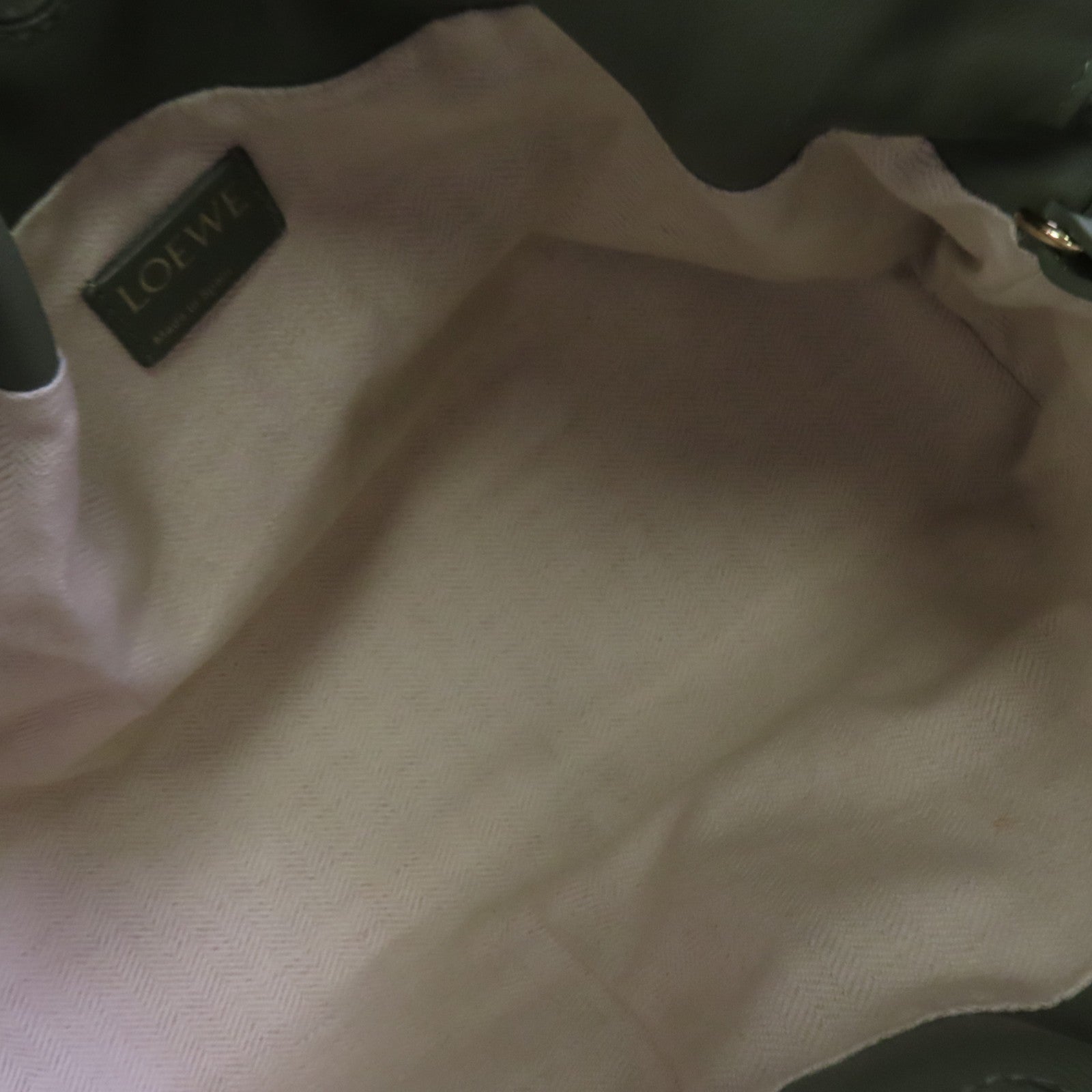 LOEWE 帆布/牛皮皮革Flamenco Medium肩背袋