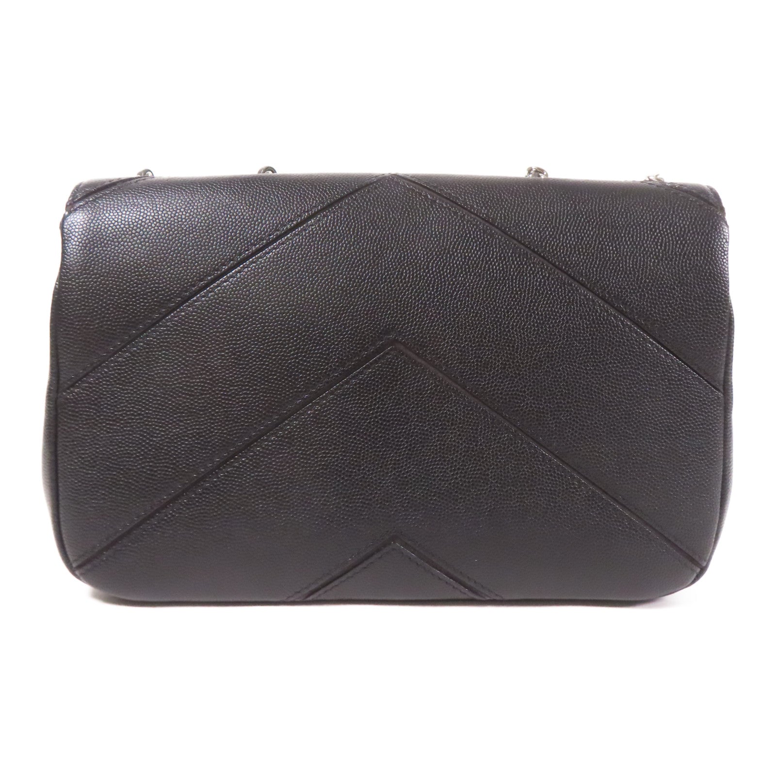 CHANEL 牛皮皮革Shoulder Bag銀扣鏈帶肩背袋