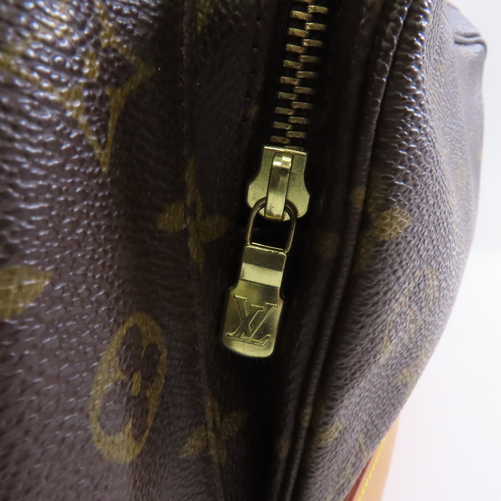 LOUIS VUITTON Monogram Montsouris GM金扣背包棕色