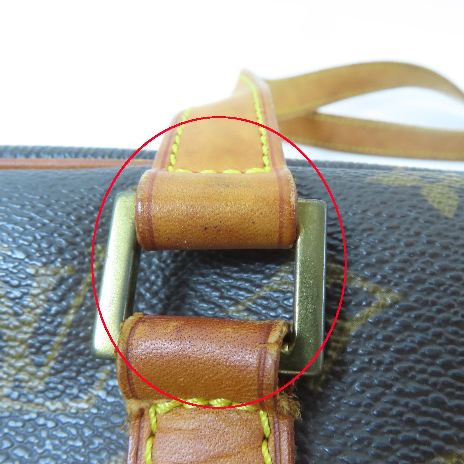 LOUIS VUITTON Monogram Cite GM金扣肩背袋啡色