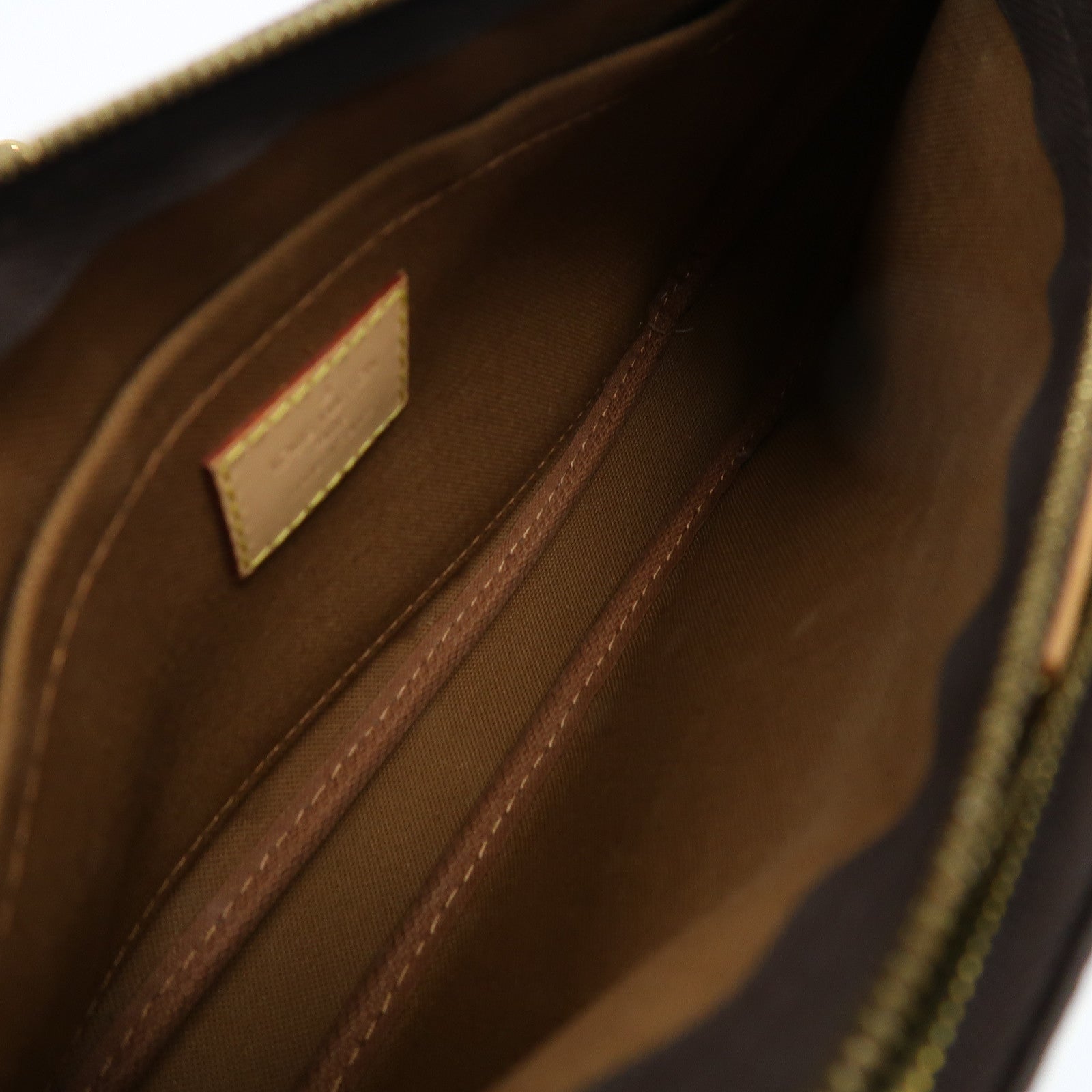 LOUIS VUITTON Monogram Multi Pochette Accessoires金扣手挽肩背兩用袋啡色