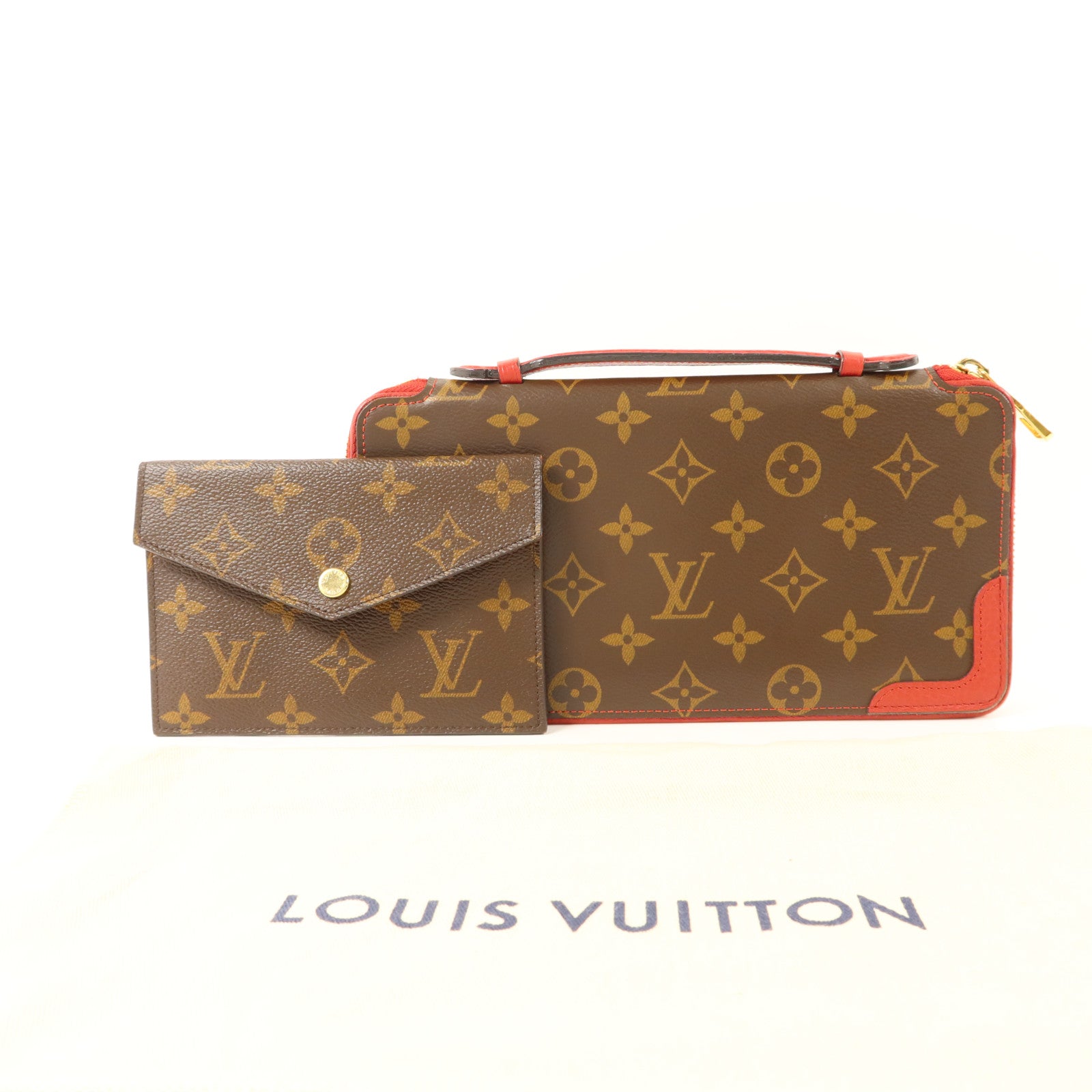 LOUIS VUITTON Monogram Retiro Wallet金扣長錢包