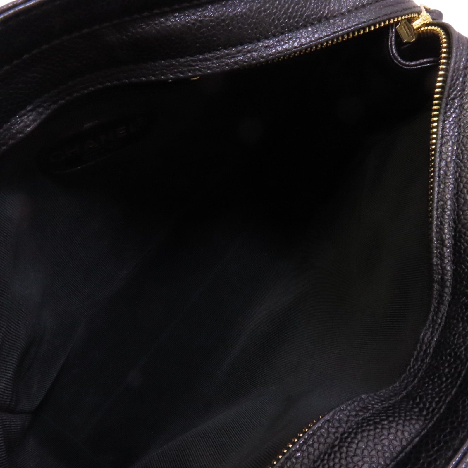 CHANEL 牛皮皮革Vintage Tote Bag金扣鏈帶肩背袋