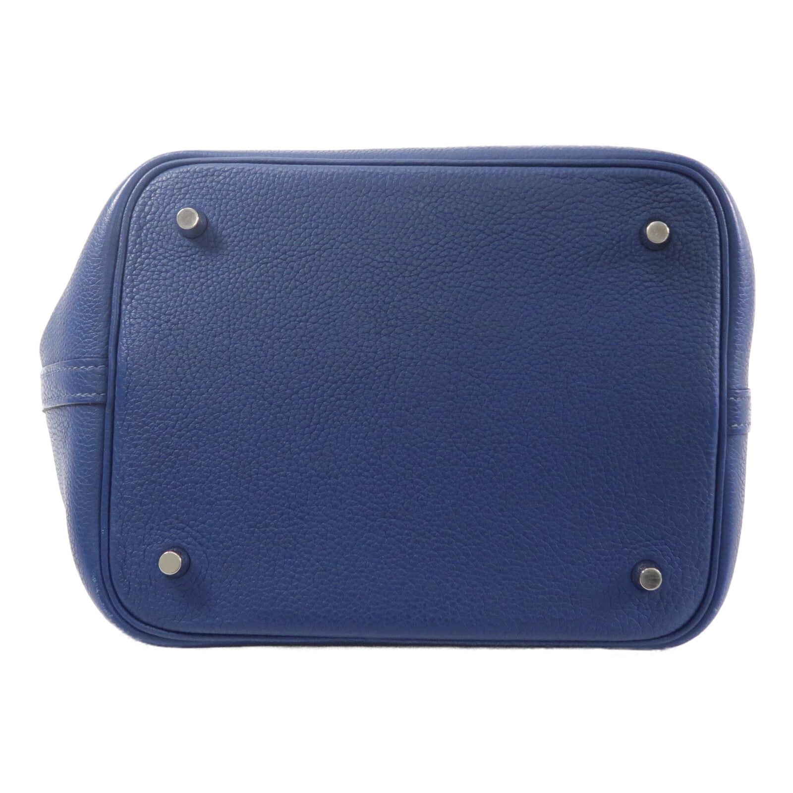 HERMES Maurice皮革Picotin MM手挽袋Deep Blue
