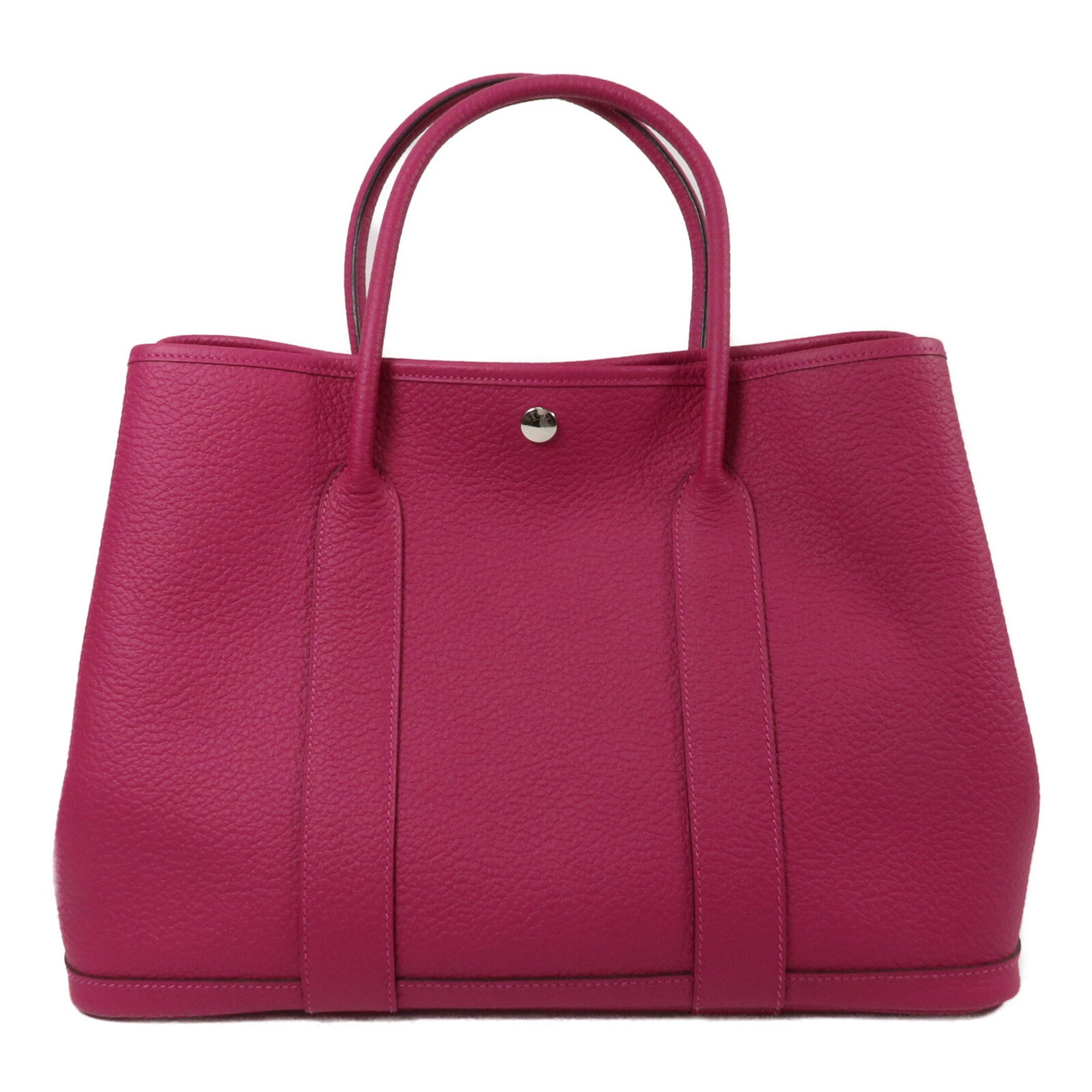 HERMES Negonda皮革Garden Party PM手挽袋Rose Pourpre