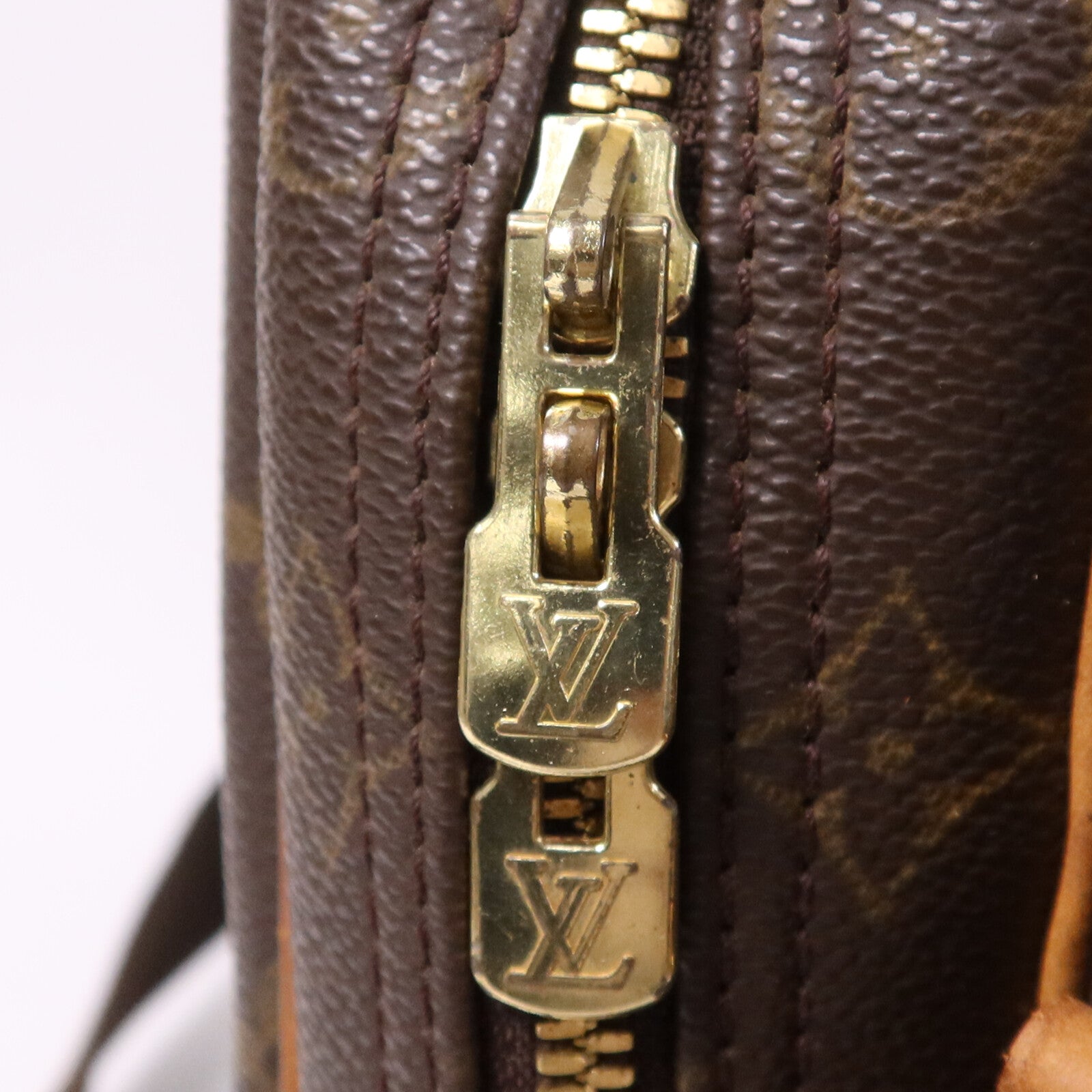 LOUIS VUITTON Monogram Reporter GM金扣肩背袋