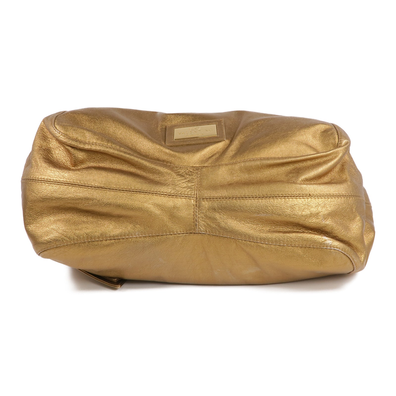 Valentino 羊皮皮革Shoulder Bag金扣肩背袋
