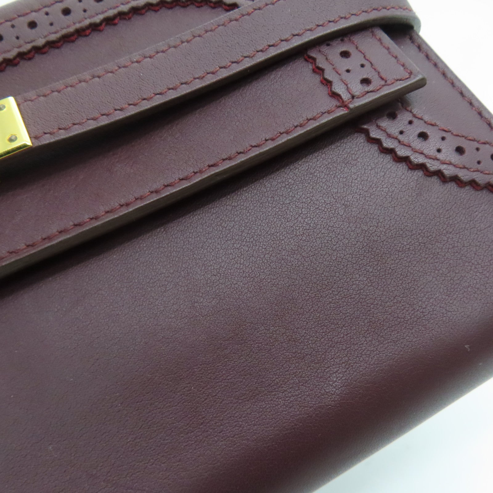 HERMES 【激減優惠】Swift/Chevre皮革Kelly Ghillies Long Wallet長錢包雙色