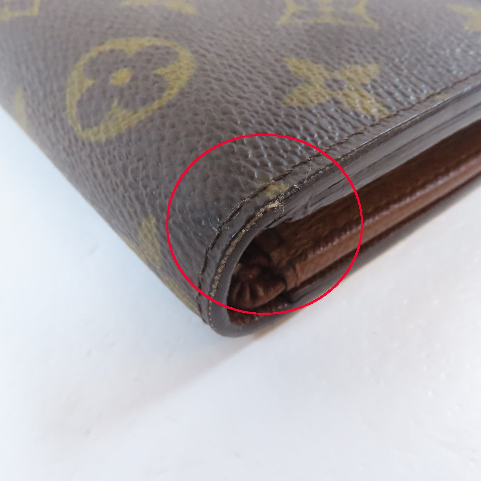 LOUIS VUITTON Monogram Wallet金扣錢包啡色
