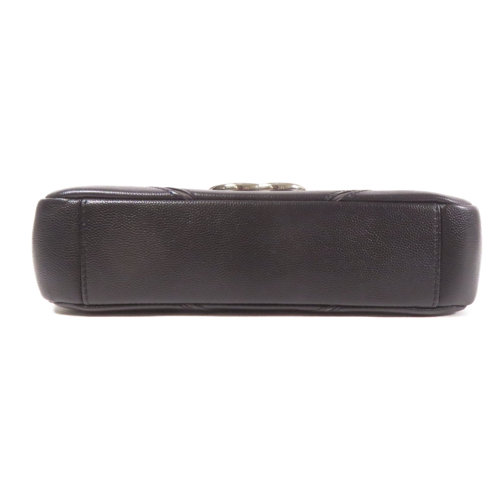 CHANEL 牛皮皮革Shoulder Bag銀扣鏈帶肩背袋