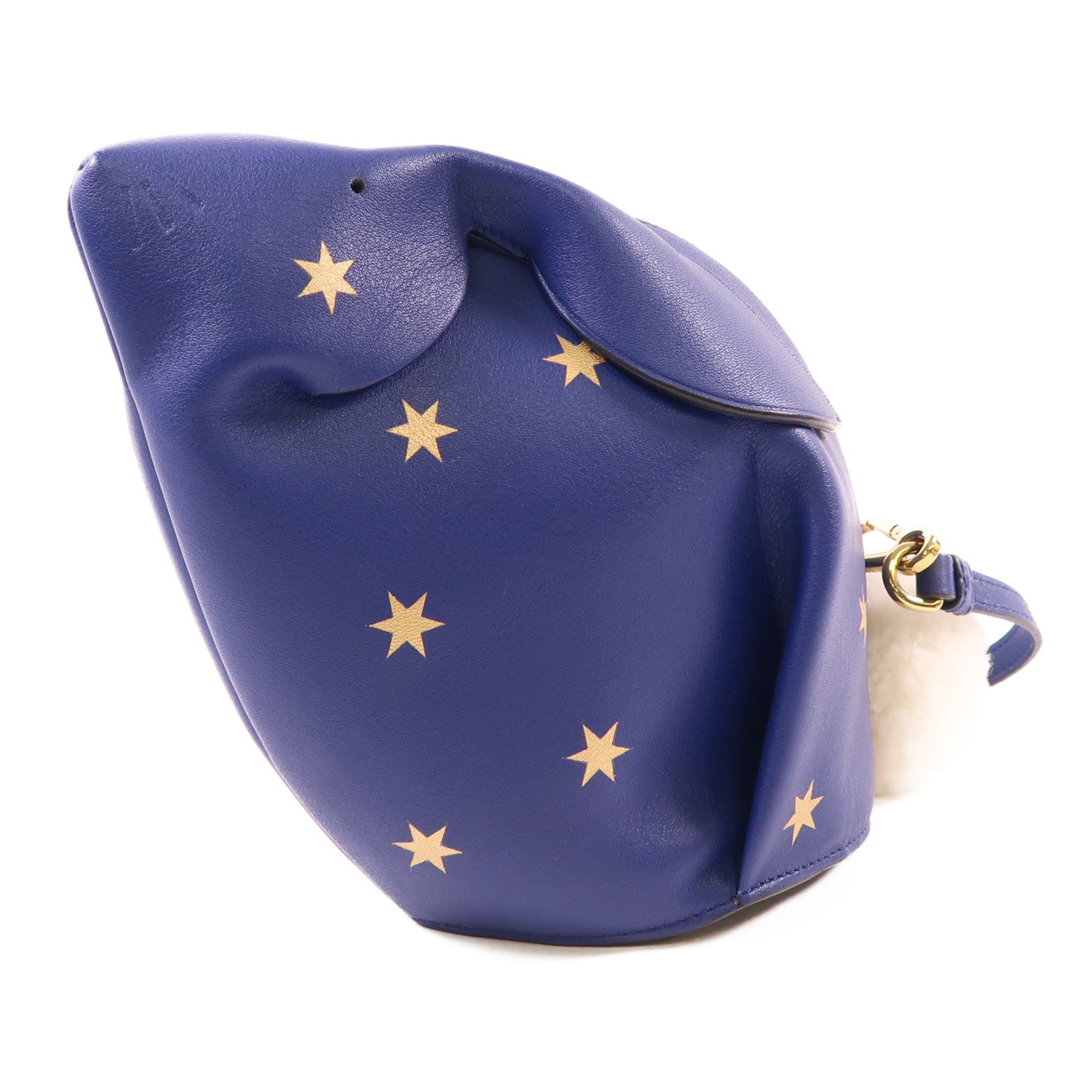 LOEWE 牛皮皮革Bunny Star Mini Bag金扣肩背袋