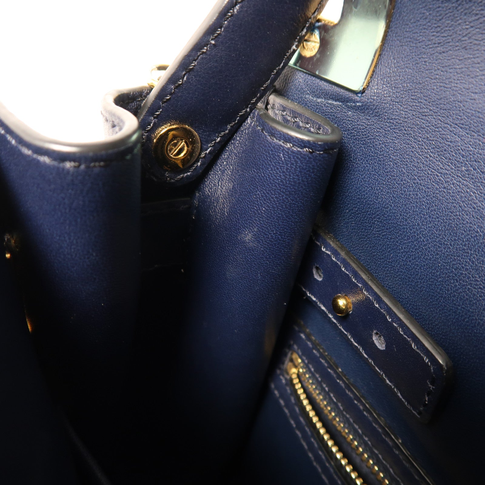 Valentino 牛皮皮革 2 way Shoulder Bag金扣手挽肩背兩用袋