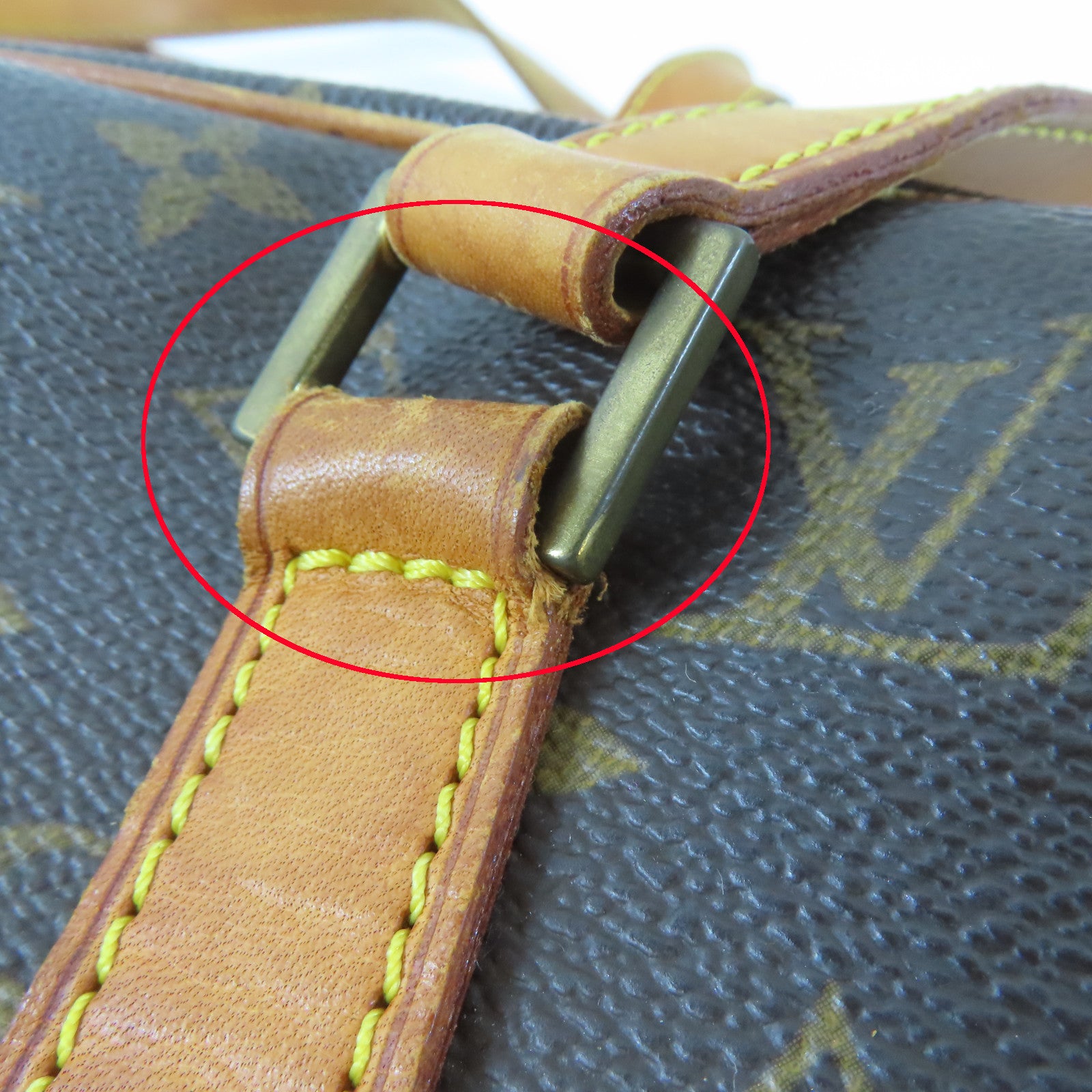 LOUIS VUITTON Monogram Cite GM金扣肩背袋啡色