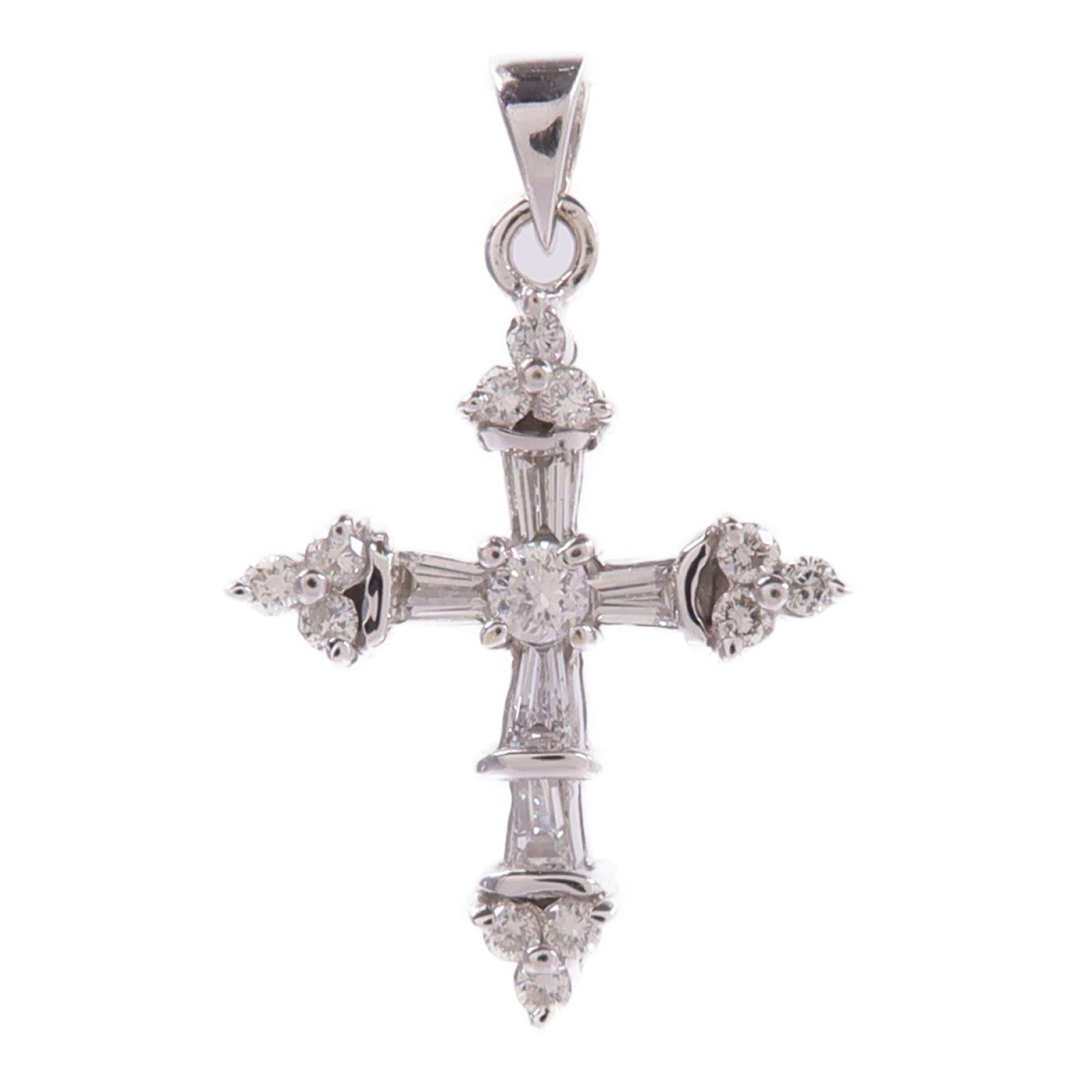 JEWELRY 18K白金Diamond Pendant Top鑽石吊墜