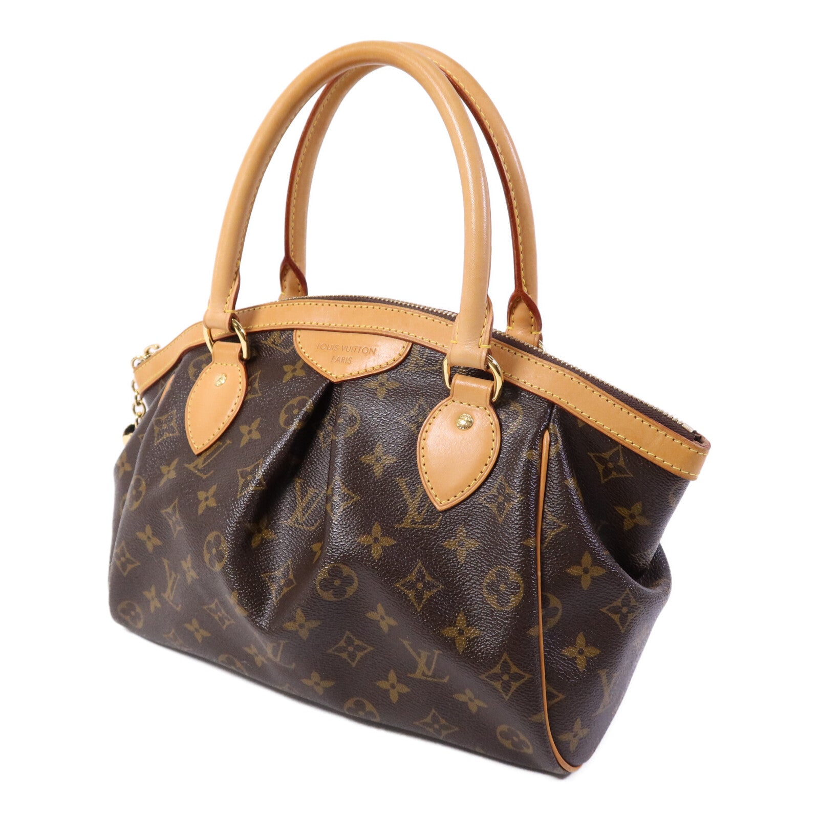 LOUIS VUITTON Monogram Tivoli PM金扣手挽袋