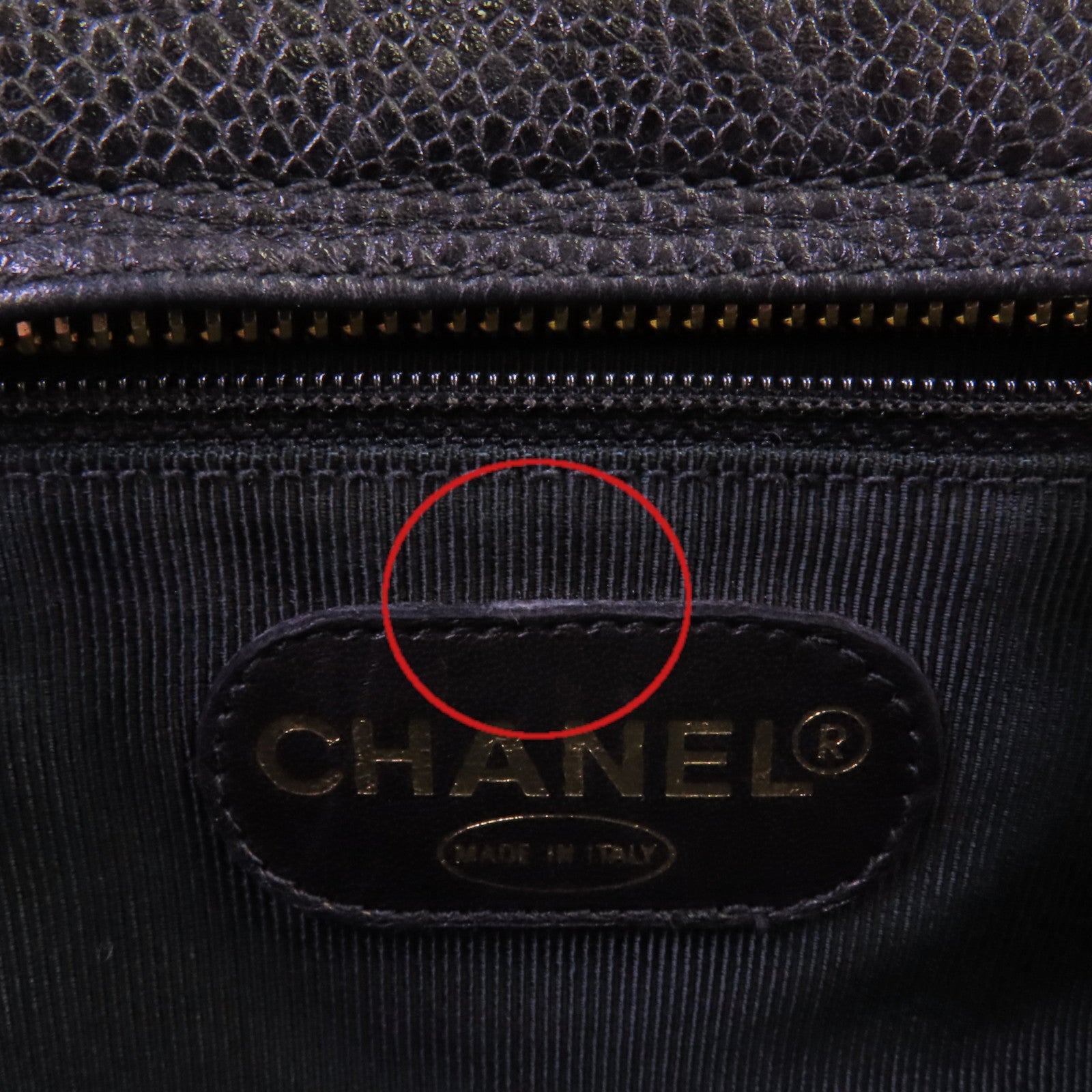 CHANEL 牛皮皮革Vintage Tote Bag金扣鏈帶肩背袋