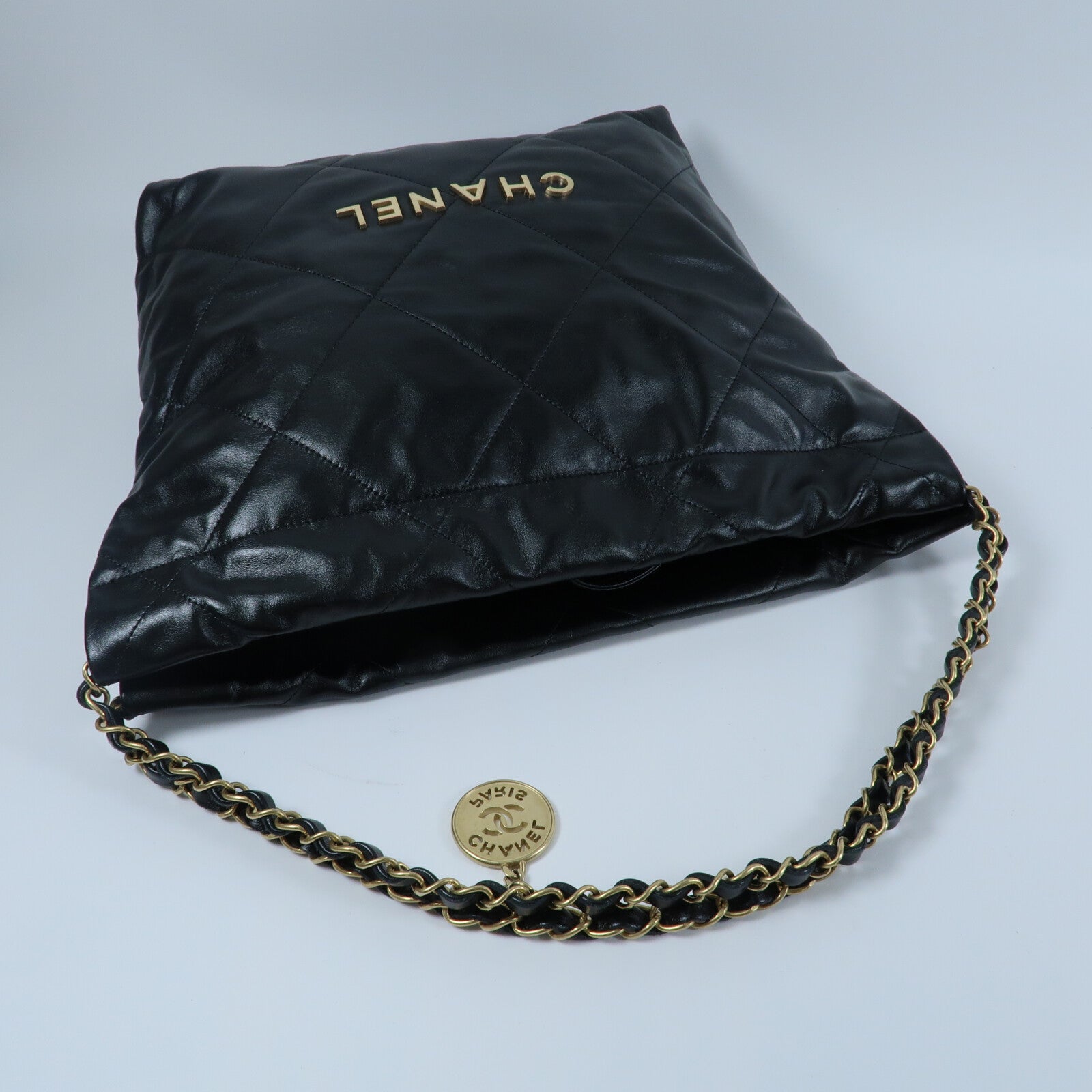 CHANEL 牛皮皮革Chanel 22 Small鏈帶肩背袋