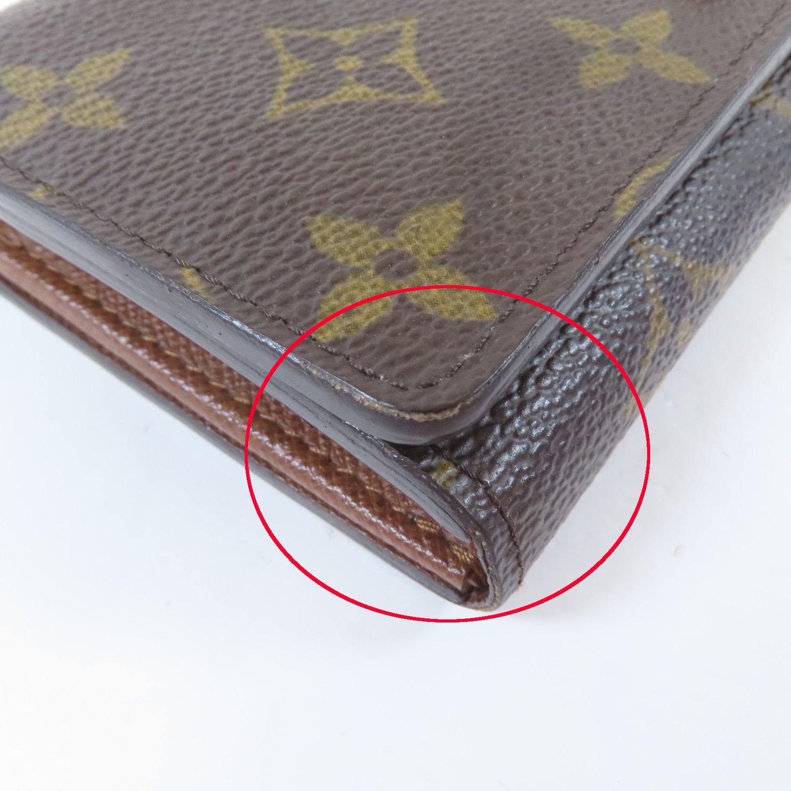 LOUIS VUITTON Monogram Wallet金扣錢包啡色