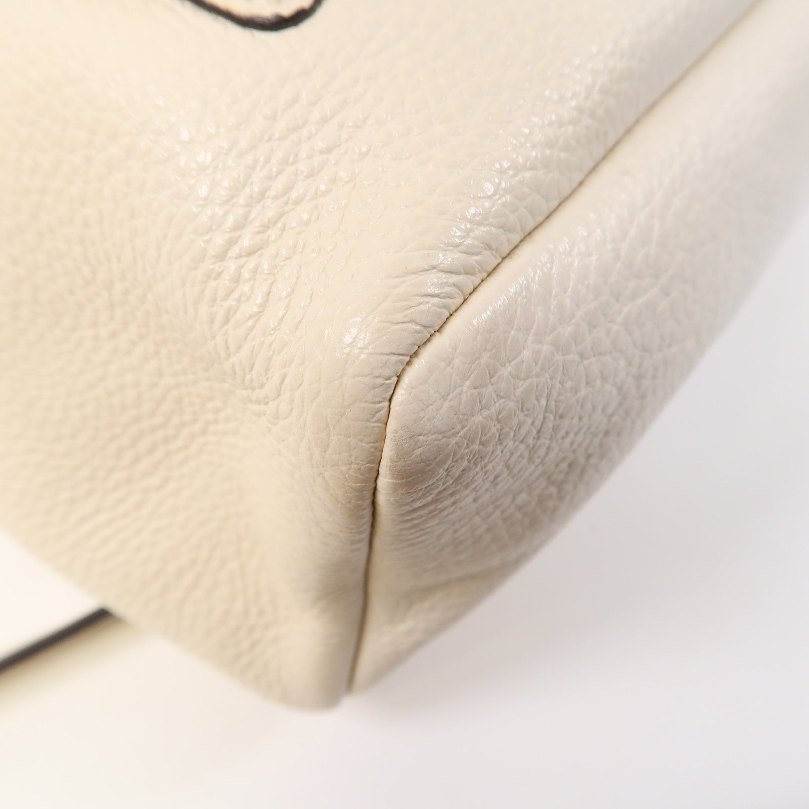 COACH 【激減優惠】牛皮皮革Backpack金扣背包米白色
