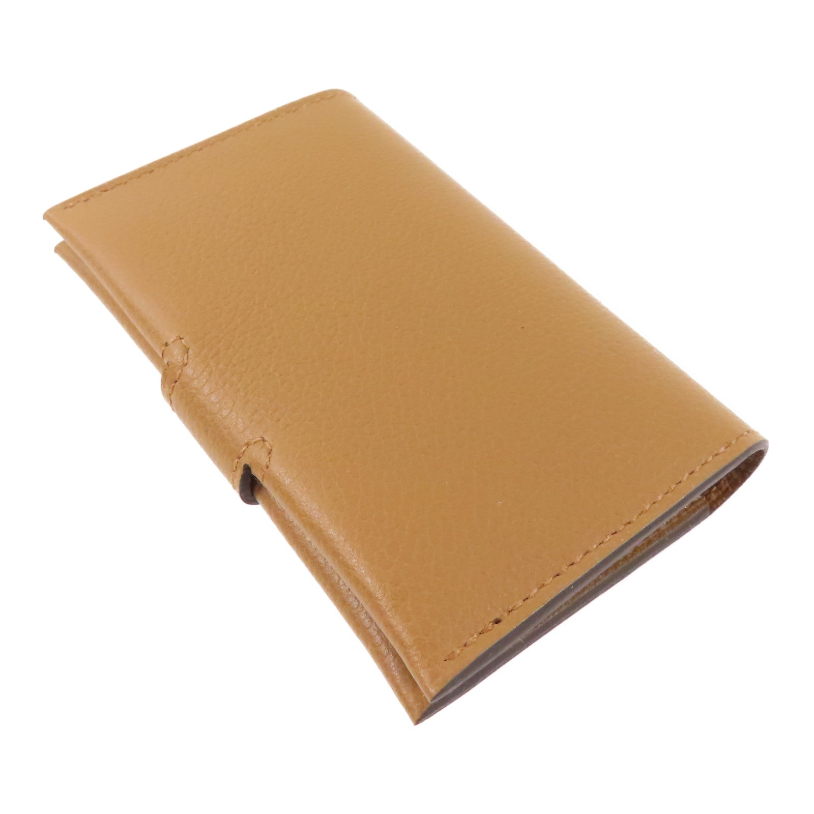 HERMES Evercolor皮革Porte-Cartes R.M.S Card Holder銀扣卡片套Alezan