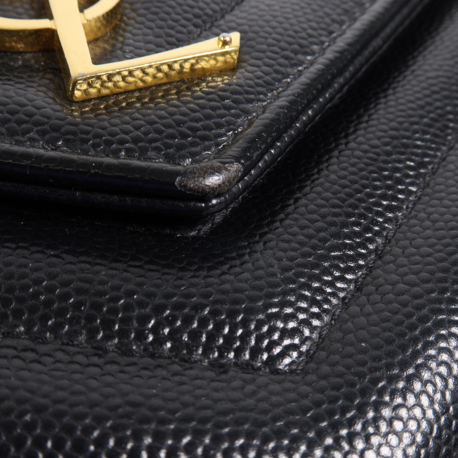 SAINT LAURENT 牛皮皮革Cassandre Envelope鏈帶肩背袋