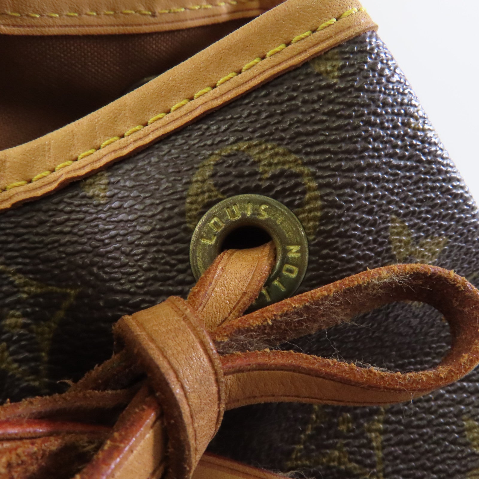 LOUIS VUITTON Monogram Montsouris GM金扣背包棕色