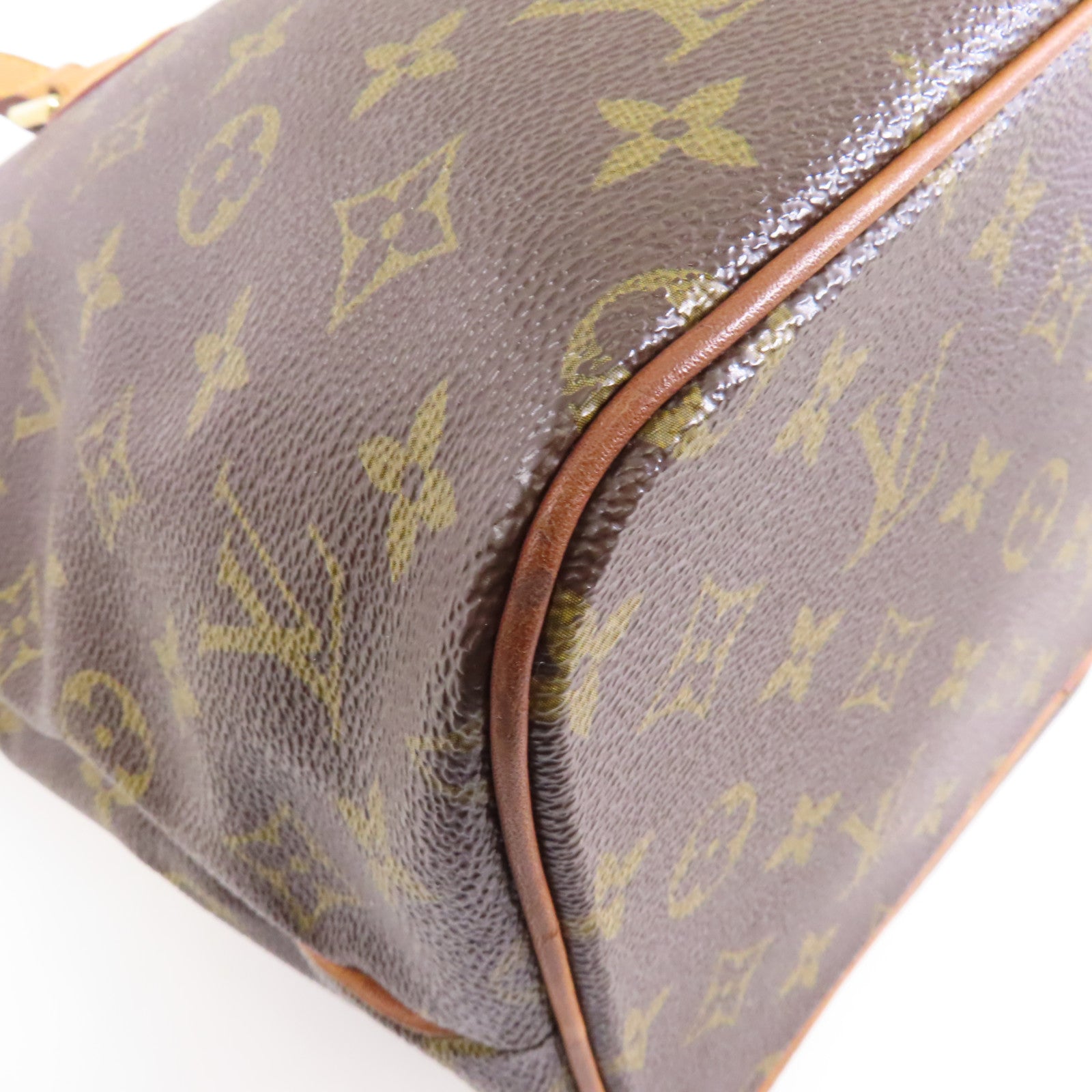 LOUIS VUITTON Monogram Palermo PM金扣手挽肩背兩用袋棕色