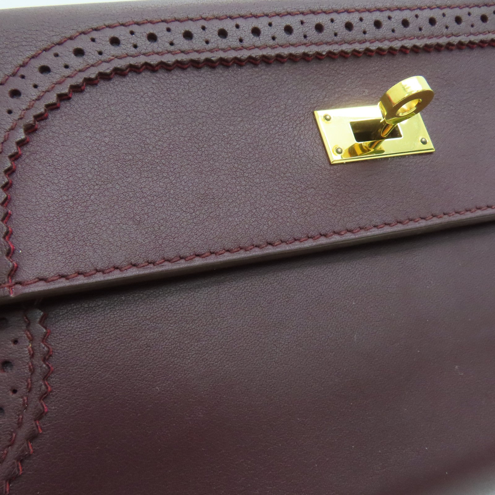 HERMES 【激減優惠】Swift/Chevre皮革Kelly Ghillies Long Wallet長錢包雙色