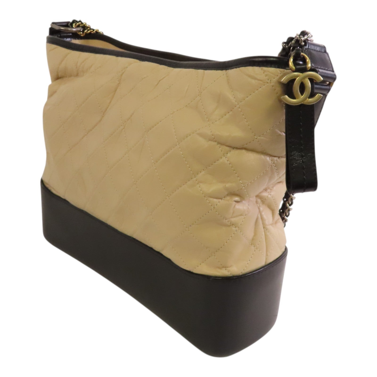 CHANEL 牛皮皮革Gabrielle Large金扣鏈帶肩背袋