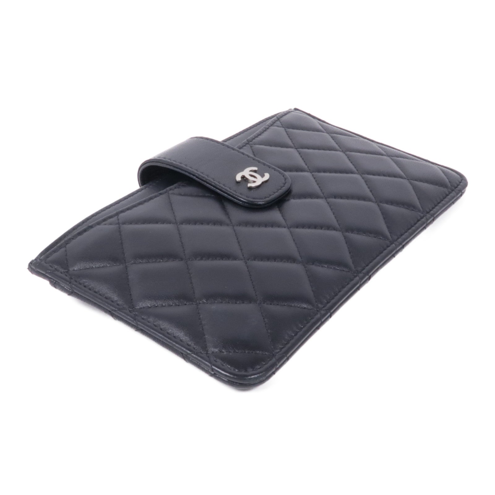 CHANEL 羊皮皮革Pouch/Clutch銀扣手拿包