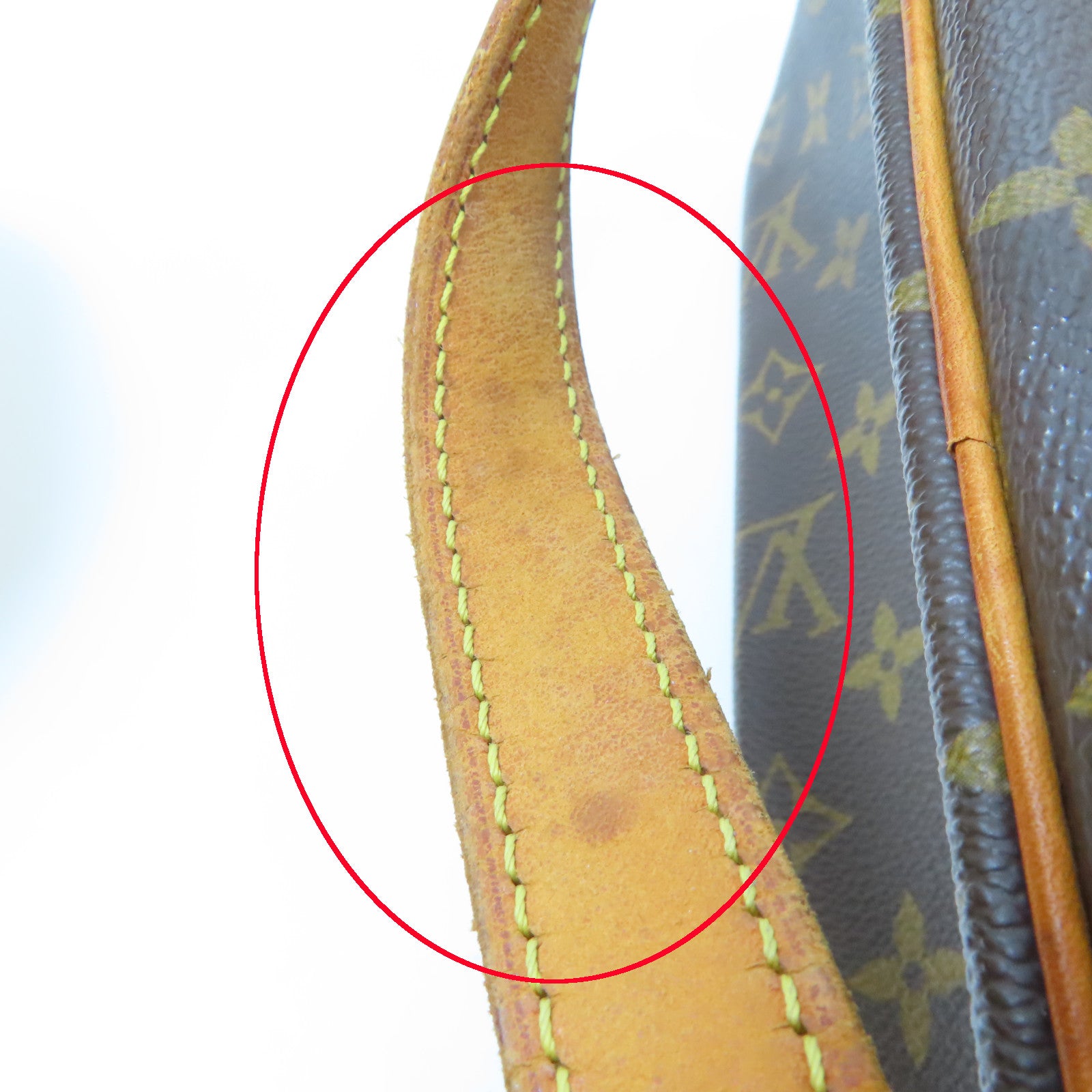 LOUIS VUITTON Monogram Cite GM金扣肩背袋啡色