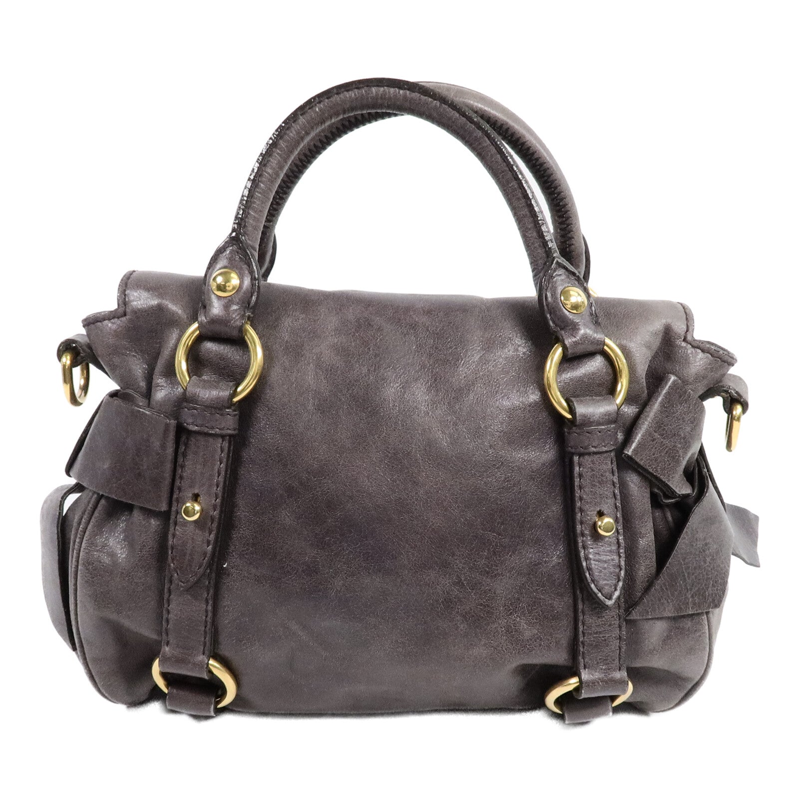 Miu Miu 牛皮皮革2 Way Shoulder Bag手挽肩背兩用袋
