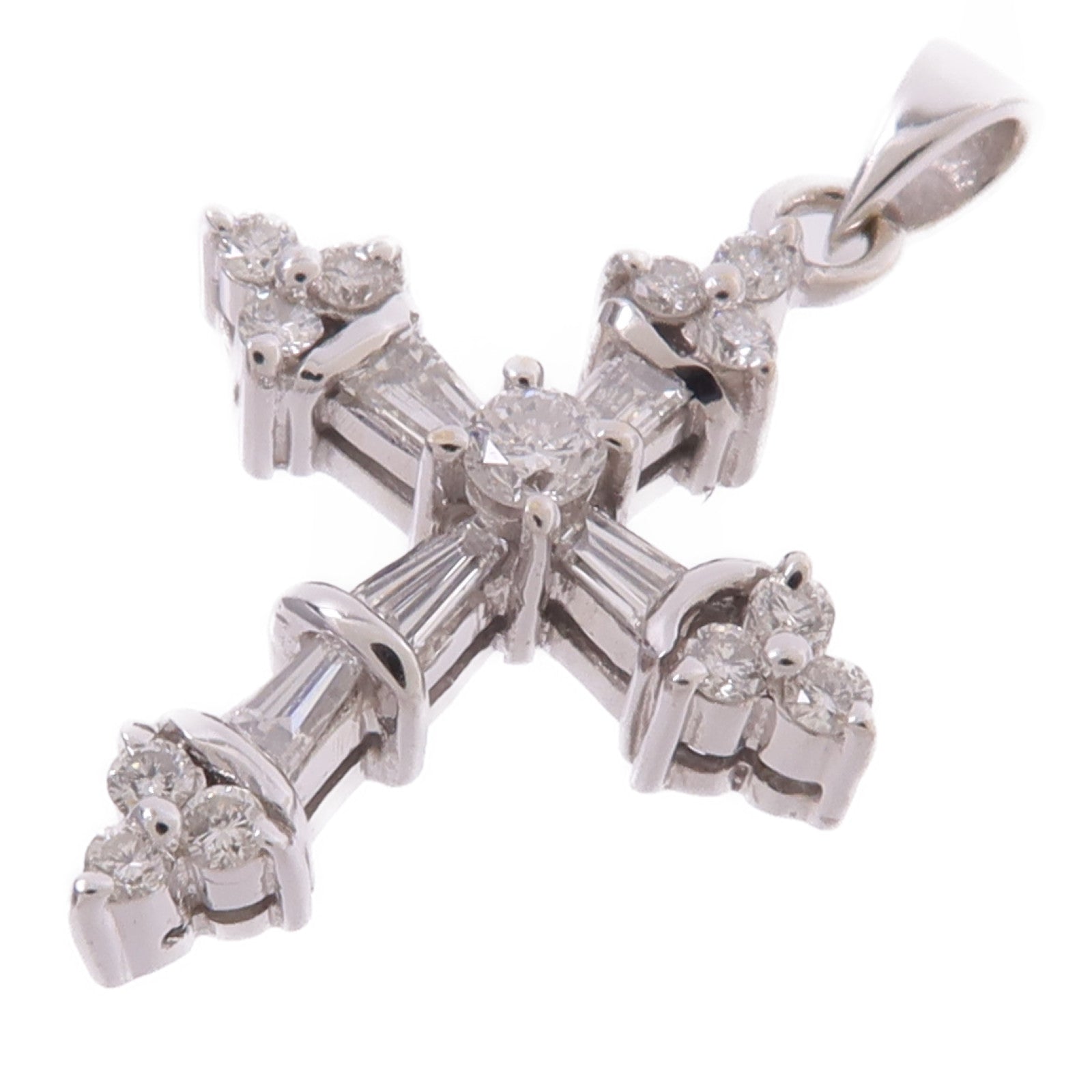 JEWELRY 18K白金Diamond Pendant Top鑽石吊墜