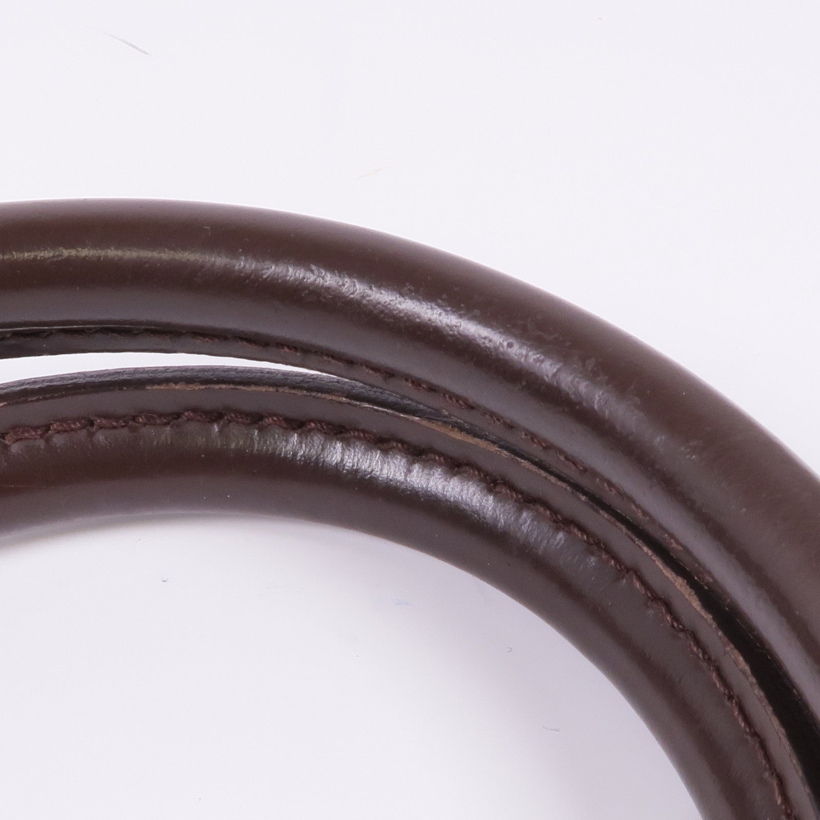 LOUIS VUITTON Damier Saleya MM金扣肩背袋/手挽袋棕色