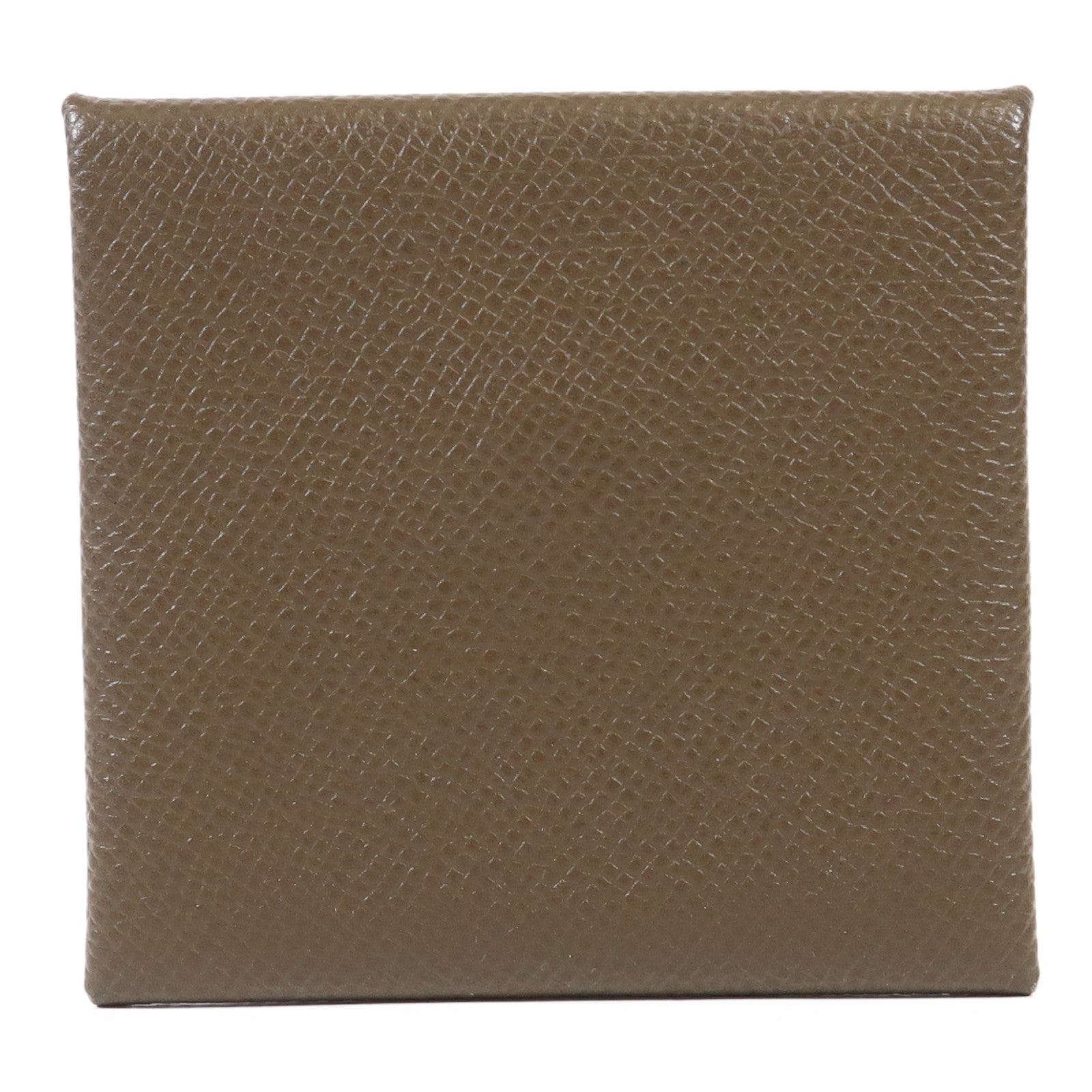 HERMES Epsom皮革Bastia Change Purse銀扣零錢包Toundra