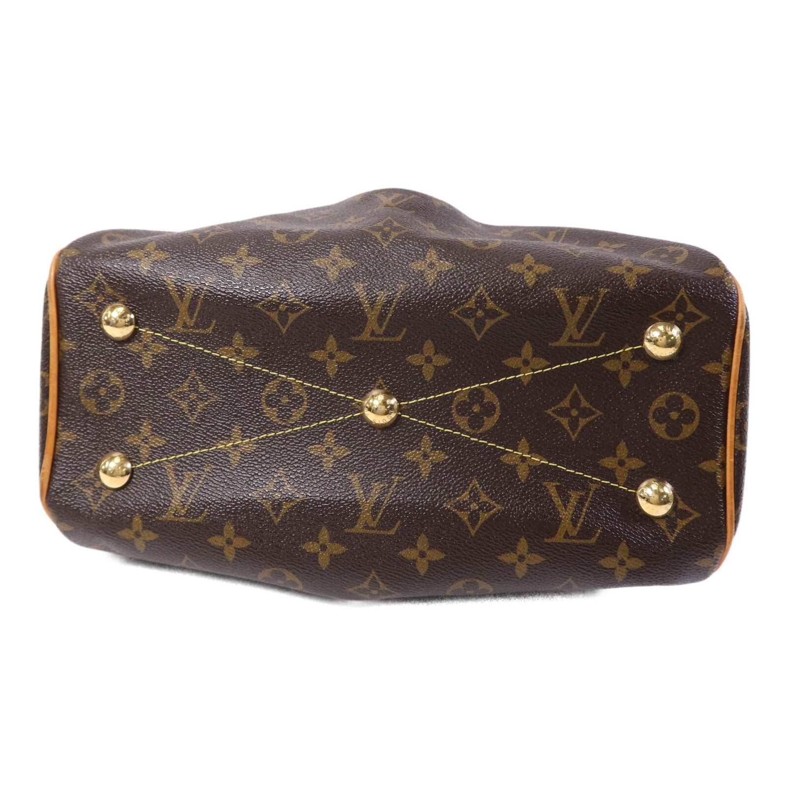 LOUIS VUITTON Monogram Tivoli PM金扣手挽袋