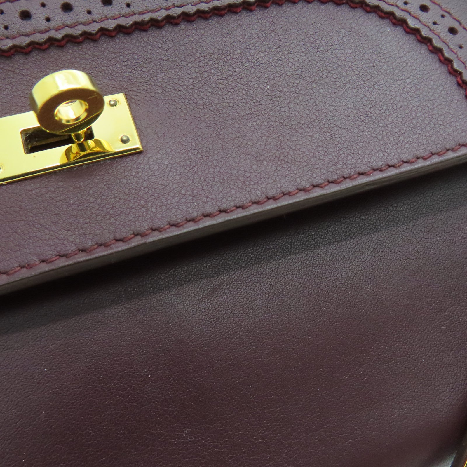 HERMES 【激減優惠】Swift/Chevre皮革Kelly Ghillies Long Wallet長錢包雙色