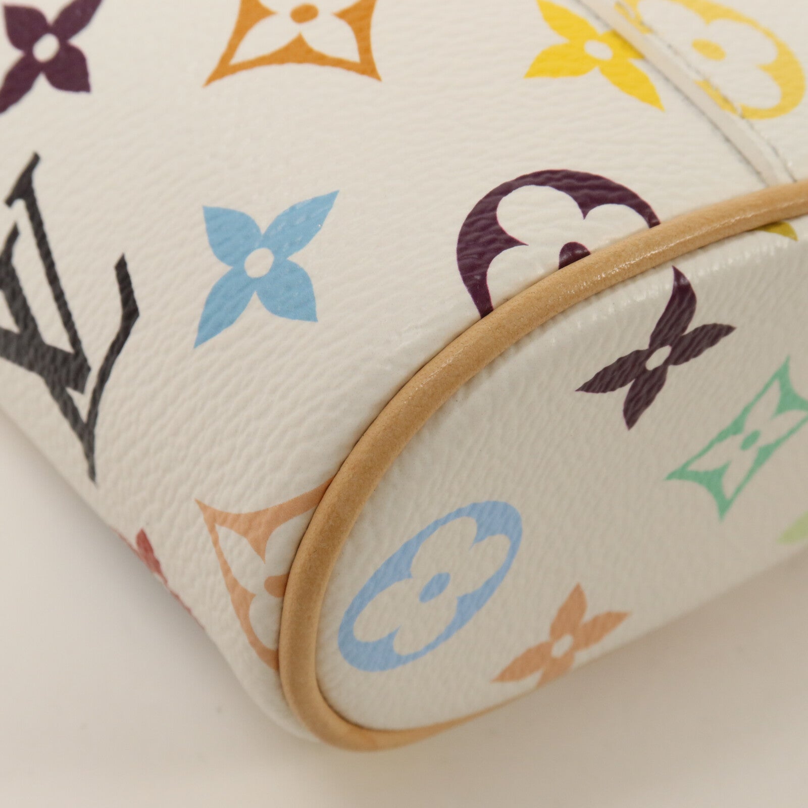 LOUIS VUITTON Monogram Multicolore LVxTM Vanity Chain Pouch鏈帶手挽肩背兩用袋