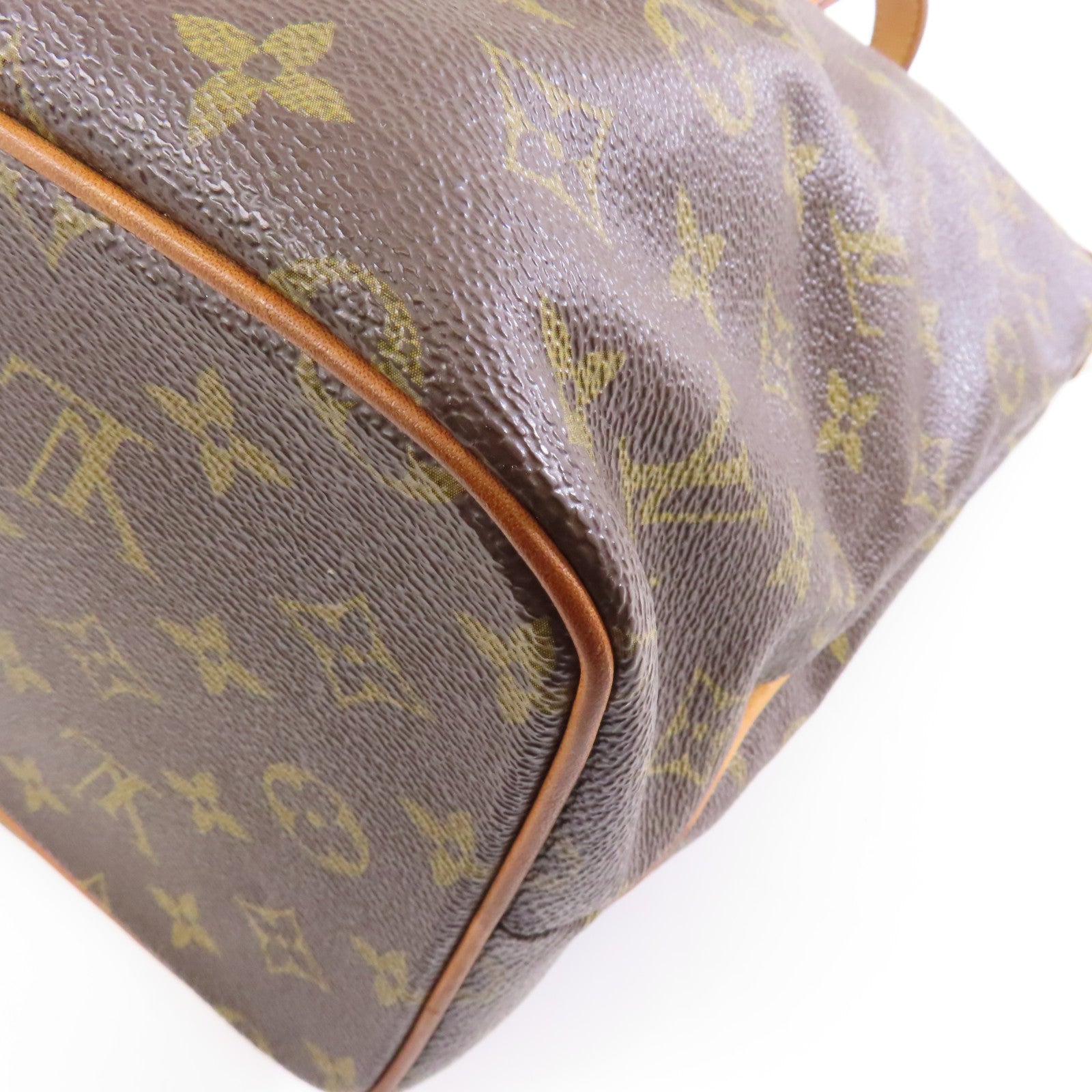 LOUIS VUITTON Monogram Palermo PM金扣手挽肩背兩用袋棕色